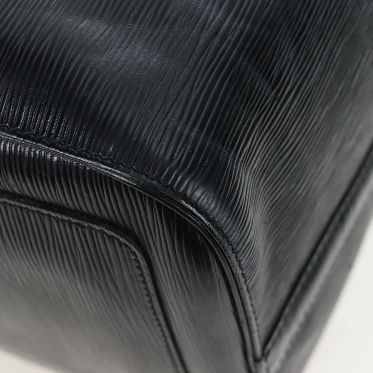 Louis Vuitton Keepall Epi Black Leather Travel Bag Bag (Pre-Owned)