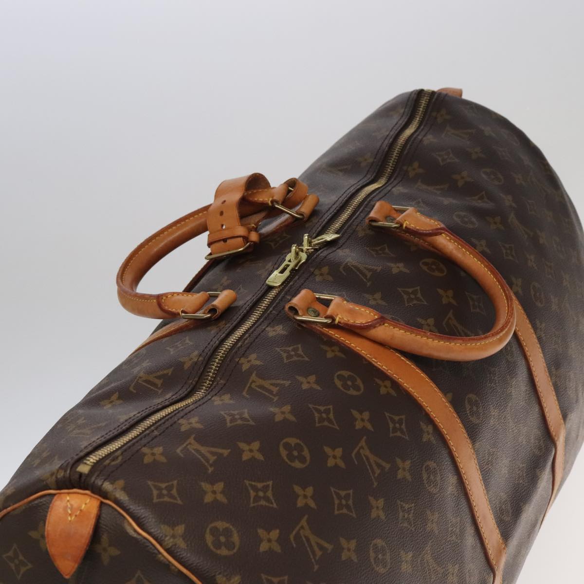 Louis Vuitton Keepall 60 Brown Canvas Travel Bag (Pre-Owned)