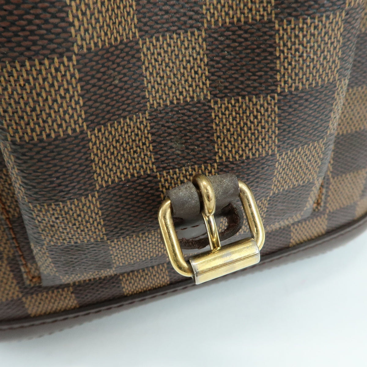 Louis Vuitton Manosque Damier Brown Canvas Handbag (Pre-Owned)