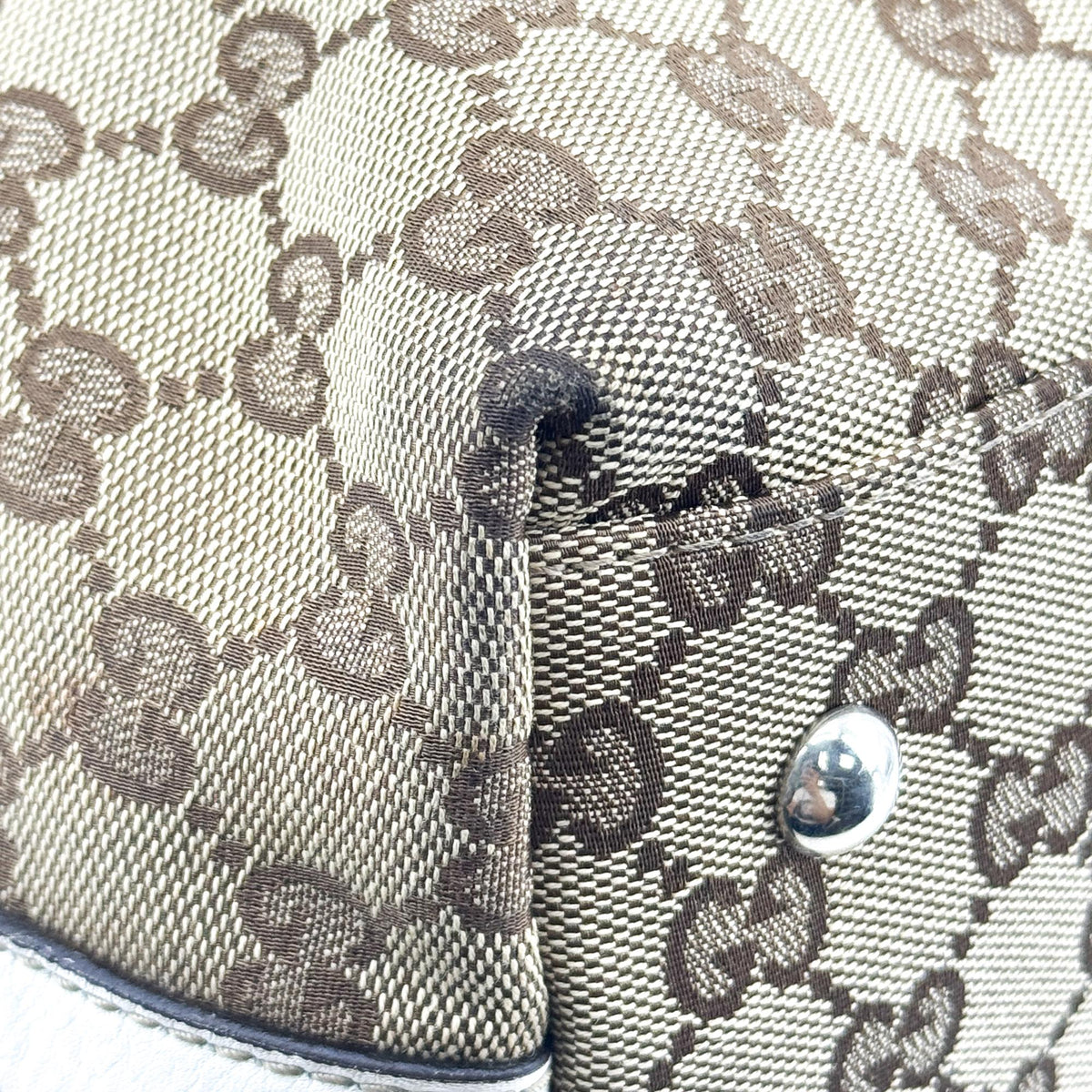 Gucci Match Ball Gg Canvas Brown Canvas Tote Bag Bag (Pre-Owned)
