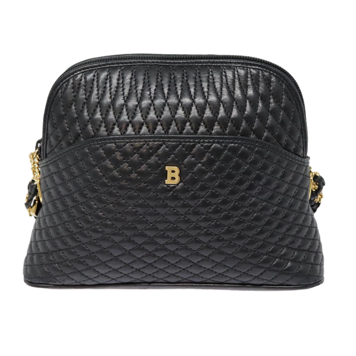 Bally Black Leather Shoulder Bag (Pre-Owned)