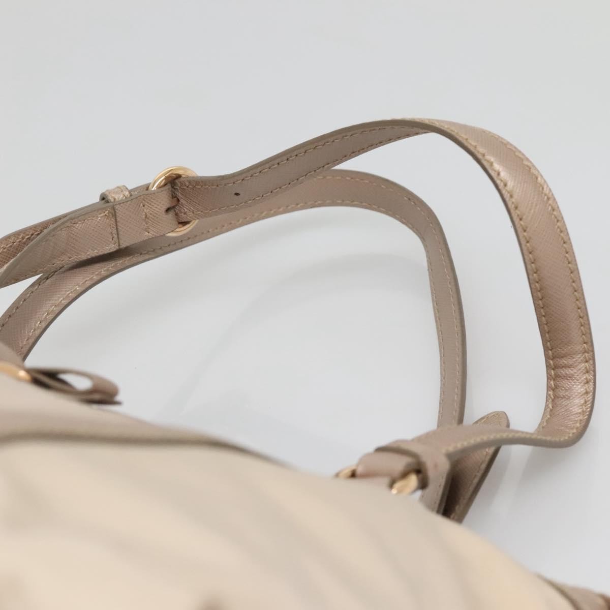 Salvatore Ferragamo Vala Nylon Beige Nylon Handbag (Pre-Owned)
