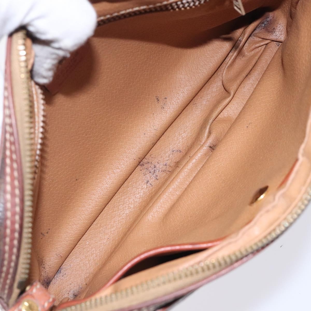 Celine Macadam Canvas Brown Canvas Clutche & Pouche Bag (Pre-Owned)