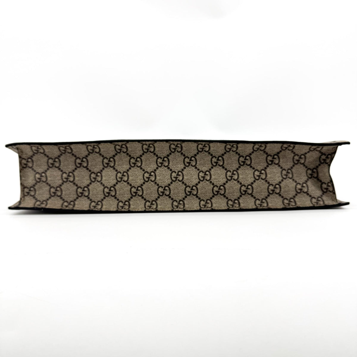 Gucci Kingsnake Printed Leather Black Canvas Tote Bag Bag (Pre-Owned)
