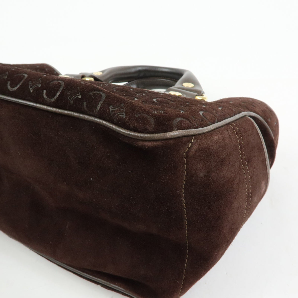 Celine Boogie Suede Brown Suede Handbag (Pre-Owned)