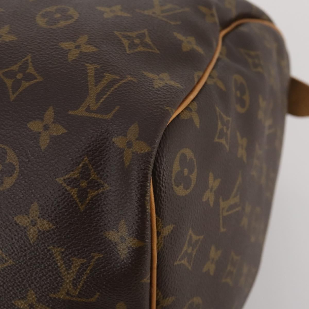 Louis Vuitton Keepall Bag Monogram Canvas Brown Canvas Travel Bag Bag (Pre-Owned)