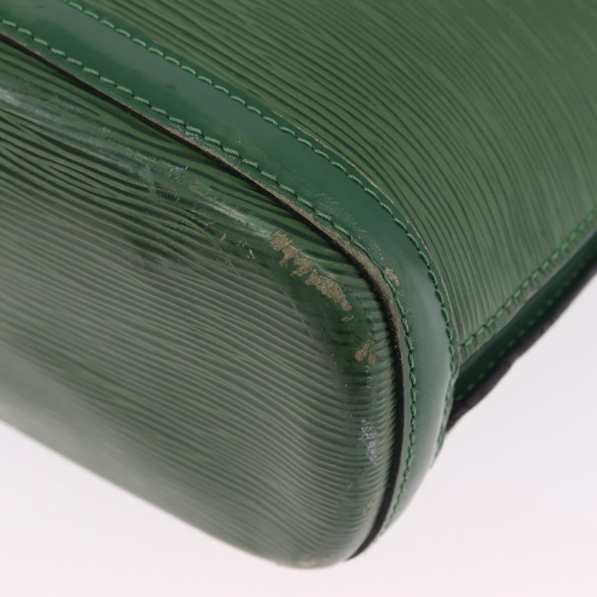 Louis Vuitton Lussac Epi Leather Green Leather Handbag (Pre-Owned)