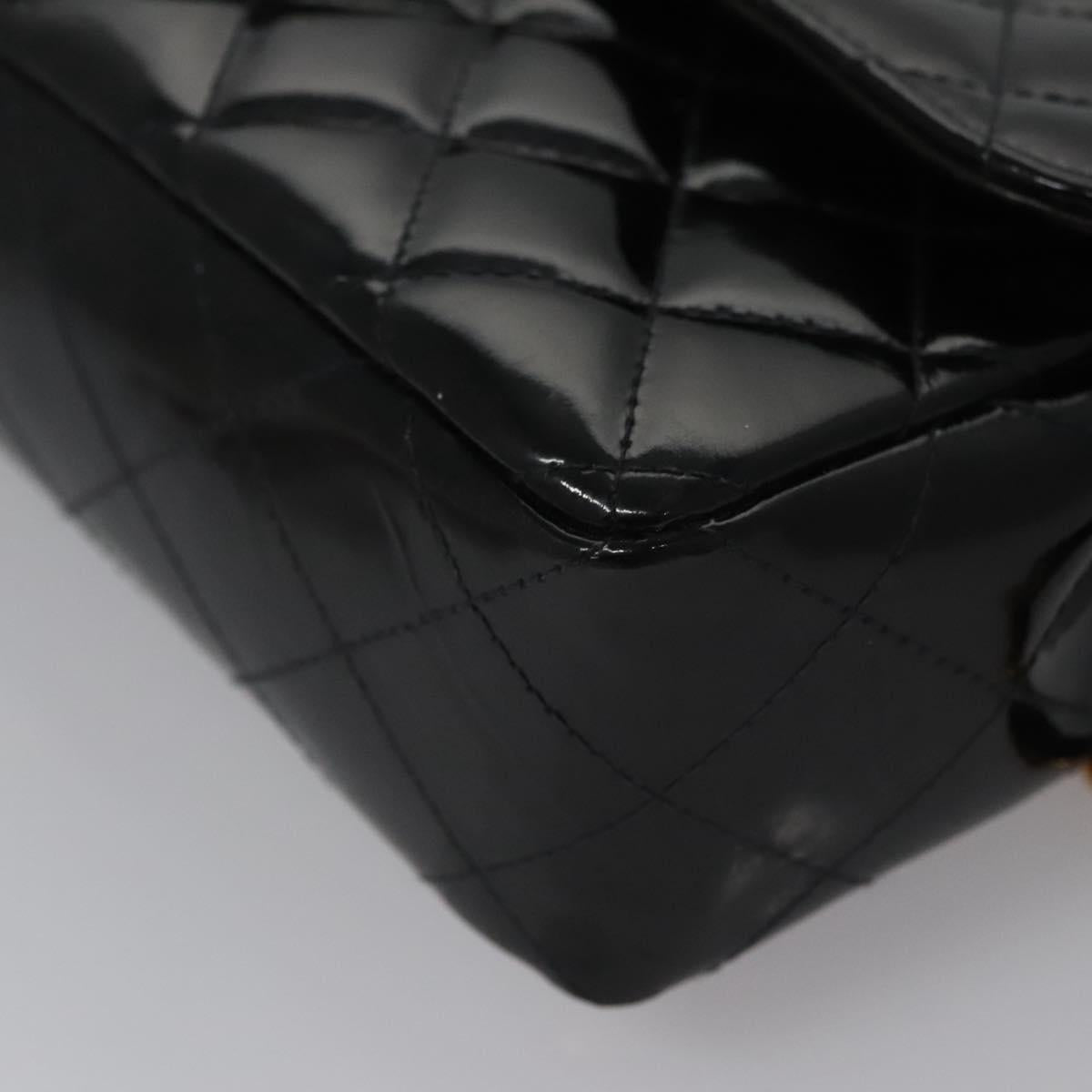 Chanel Timeless/Classique Black Patent Leather Backpack Bag (Pre-Owned)