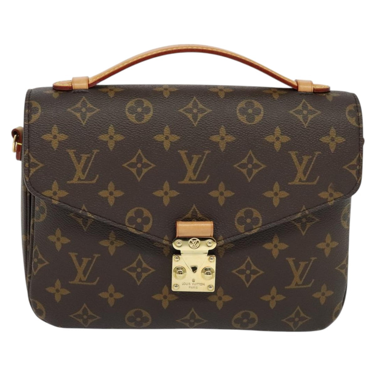 Louis Vuitton Pochette Metis Blue Canvas Handbag (Pre-Owned)