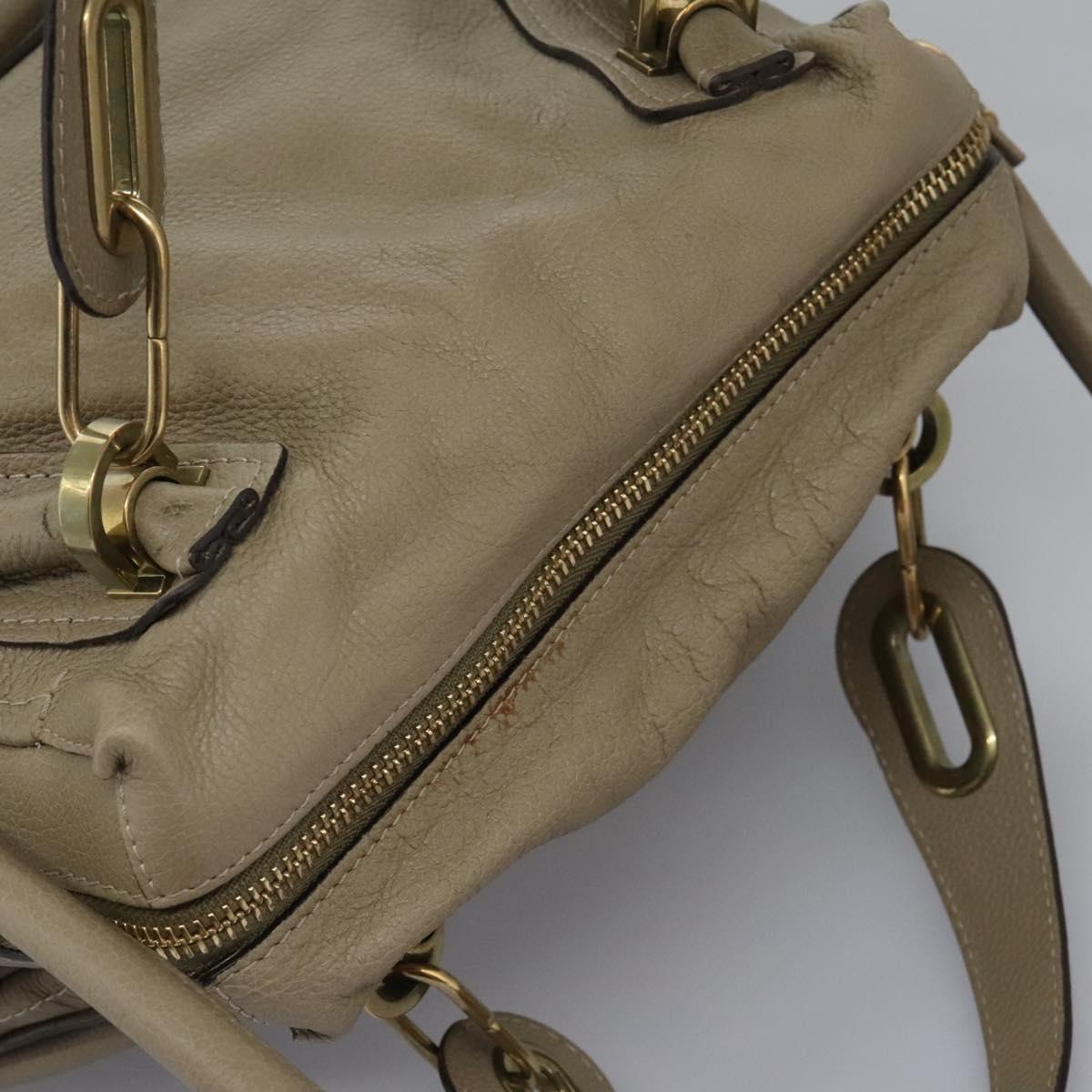 Chloé Paraty Beige Leather Handbag (Pre-Owned)