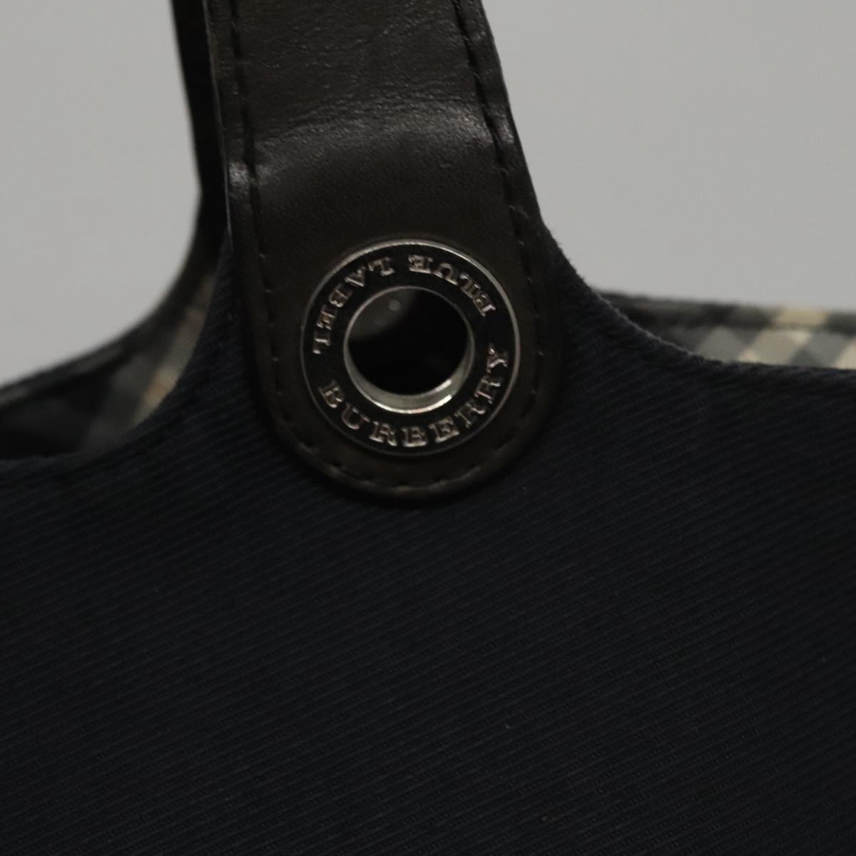 Burberry Blue Label Navy Canvas Handbag (Pre-Owned)