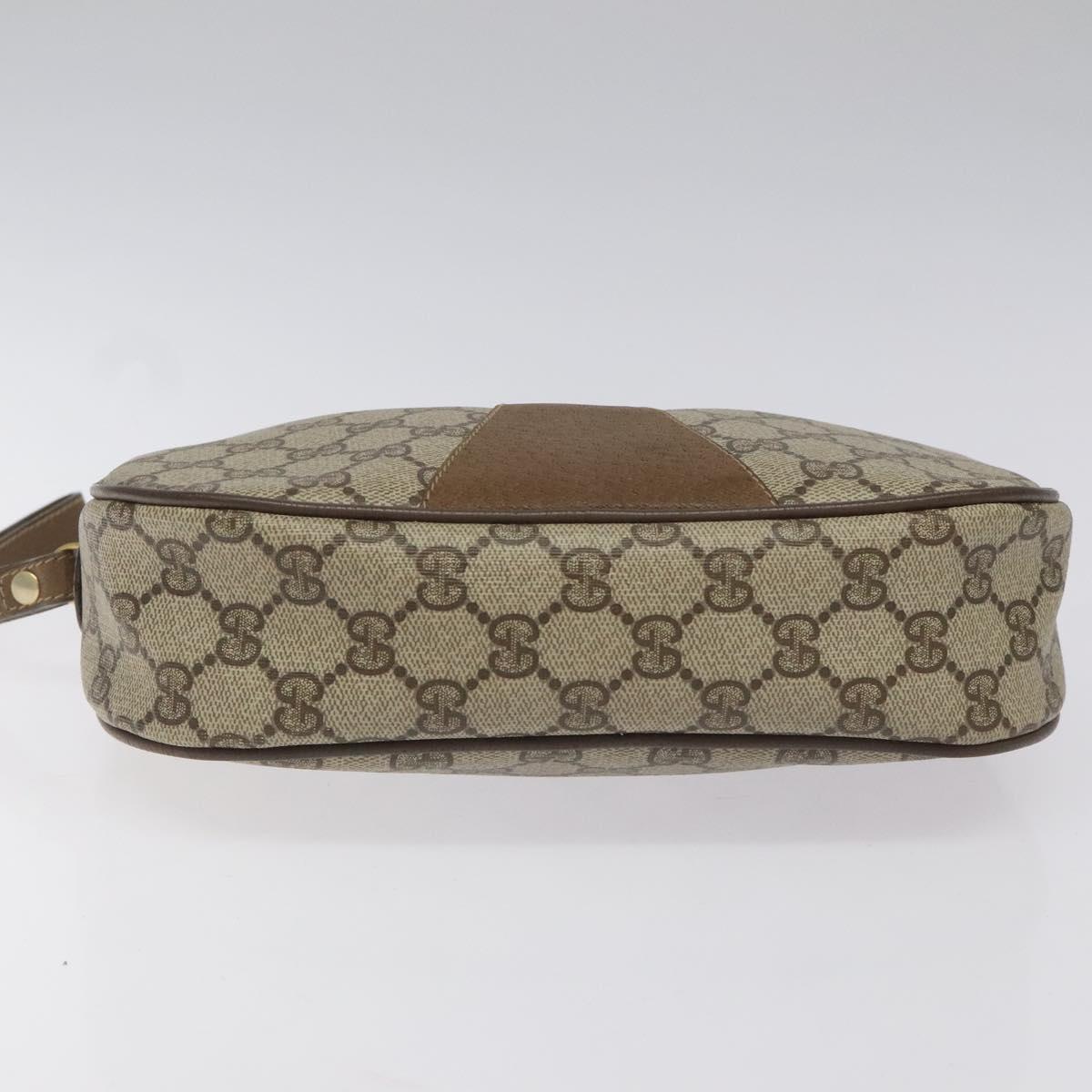 Gucci Ophidia Beige Canvas Clutch Bag (Pre-Owned)