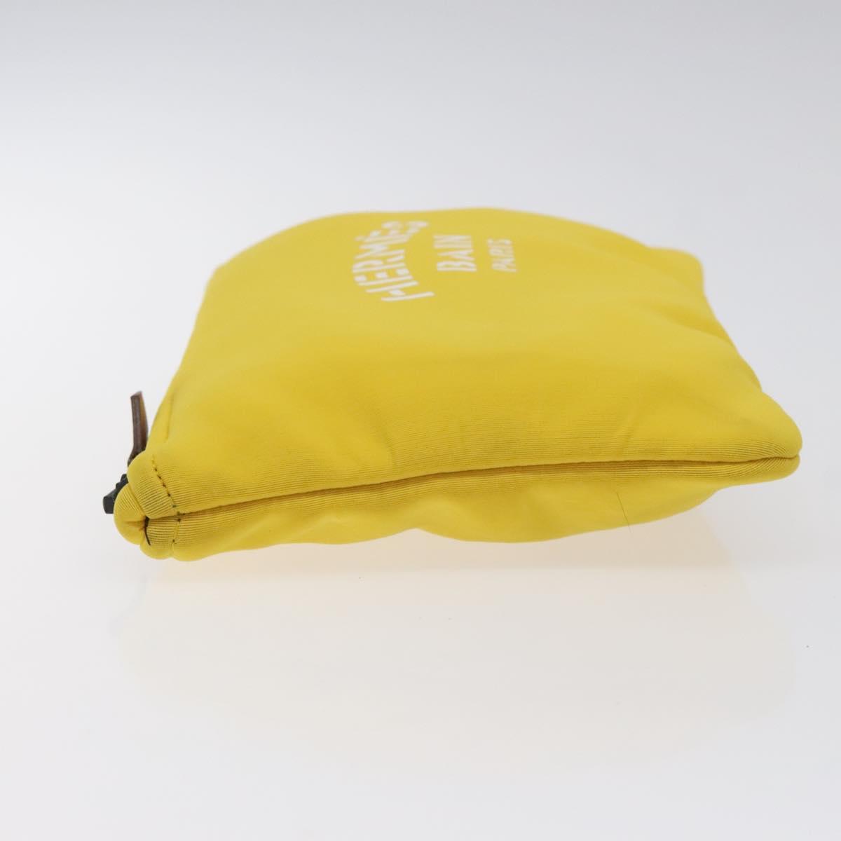 Hermès Neobain Yellow Nylon Clutch Bag (Pre-Owned)