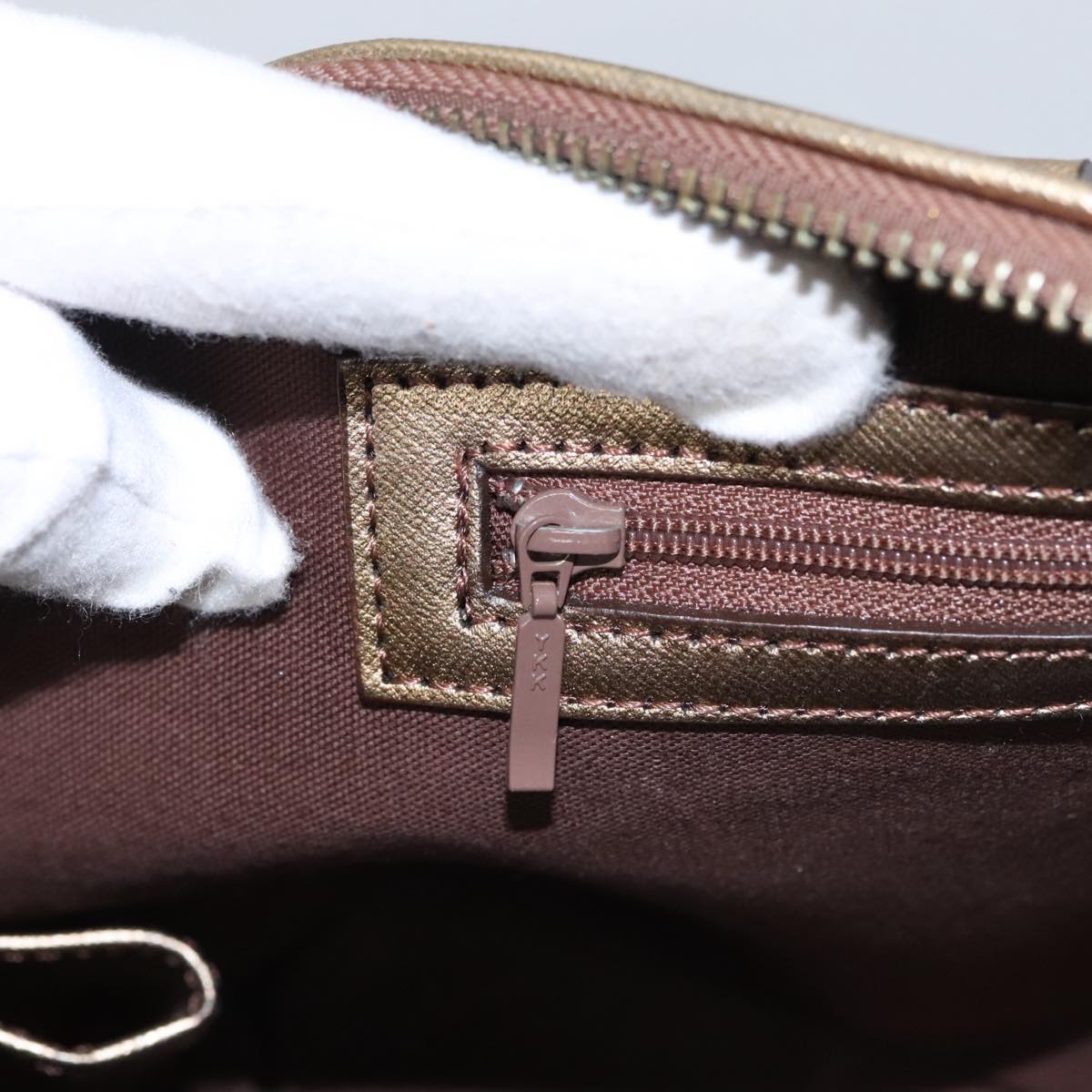 Burberry Nova Check Beige Canvas Handbag (Pre-Owned)