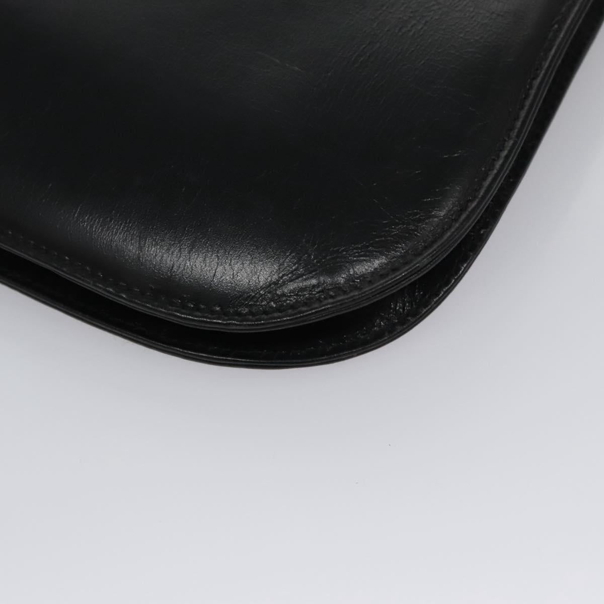 Salvatore Ferragamo Black Leather Shoulder Bag (Pre-Owned)