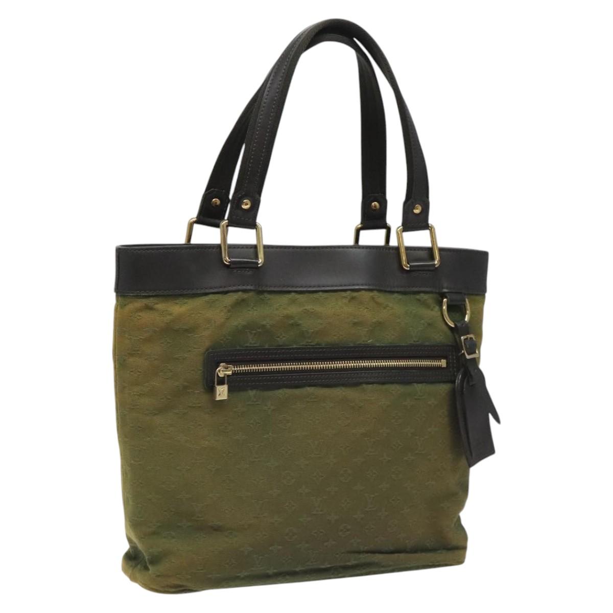 Louis Vuitton Lucille Khaki Canvas Shoulder Bag (Pre-Owned)