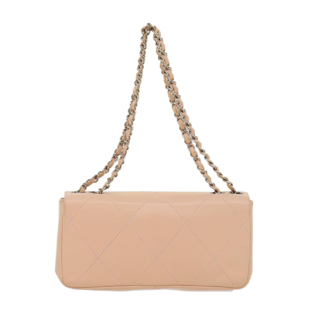 Chanel Cc Pink Leather Shoulder Bag (Pre-Owned)
