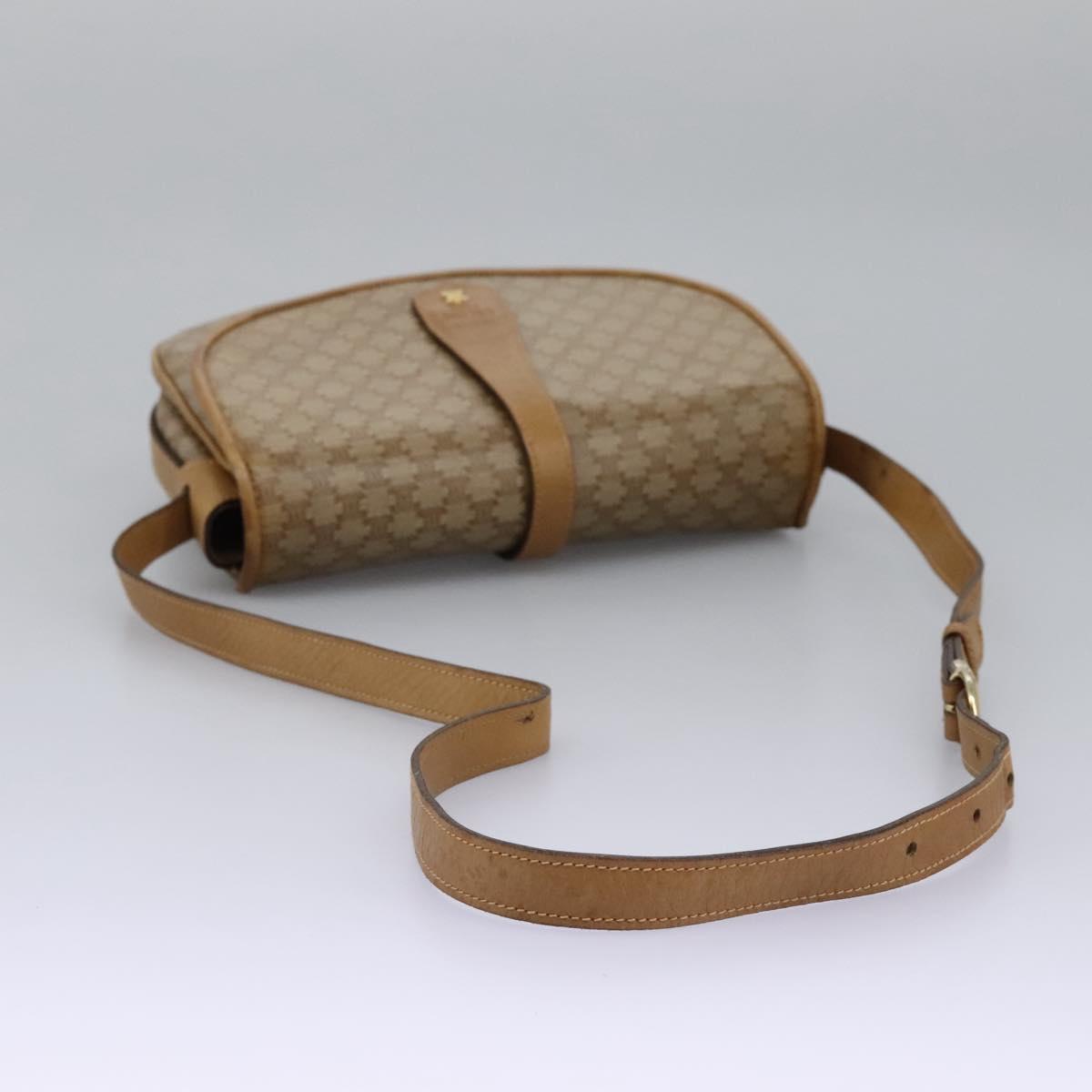 Céline Macadam Beige Canvas Shoulder Bag (Pre-Owned)