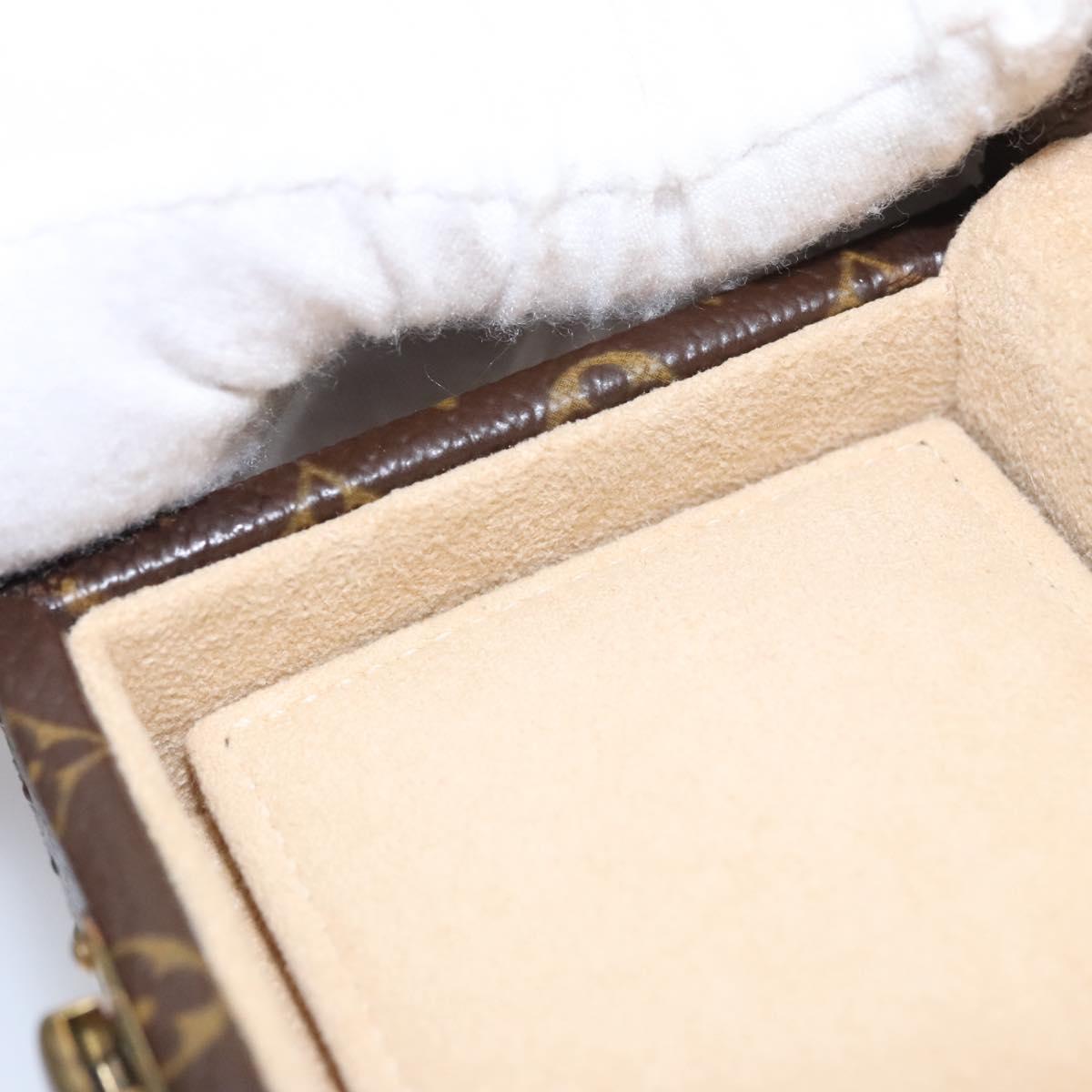 Louis Vuitton Jewelry Case Brown Canvas Clutch Bag (Pre-Owned)