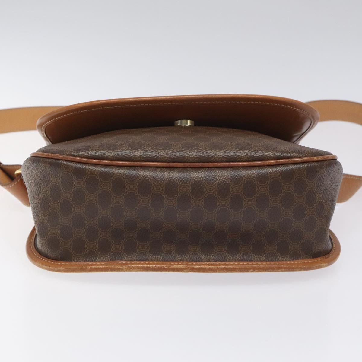 Céline Macadam Brown Canvas Shoulder Bag (Pre-Owned)