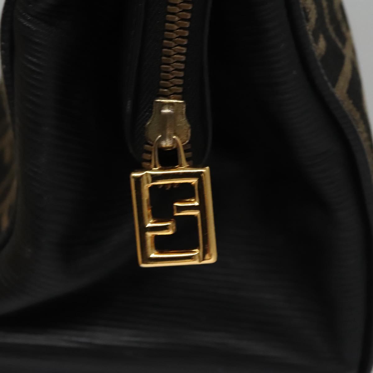 Fendi Zucca Brown Canvas Briefcase Bag (Pre-Owned)