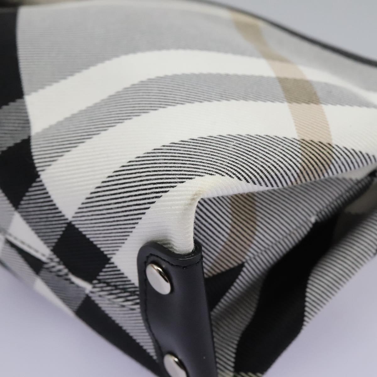 Burberry Nova Check Grey Canvas Clutch Bag (Pre-Owned)