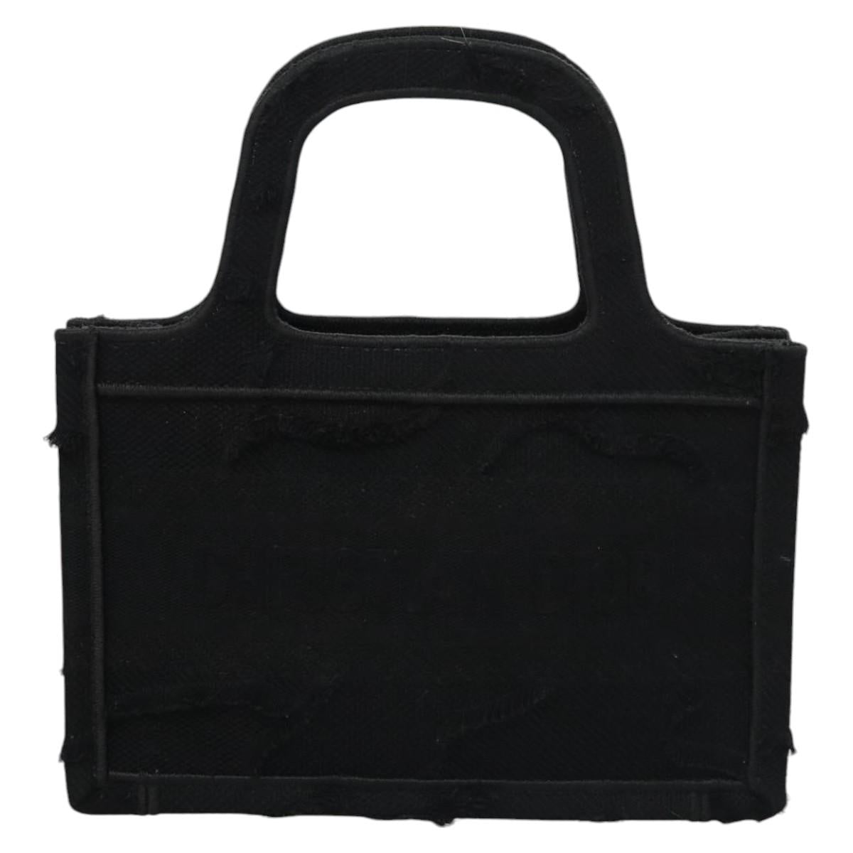 Dior Book Tote Black Canvas Tote Bag (Pre-Owned)