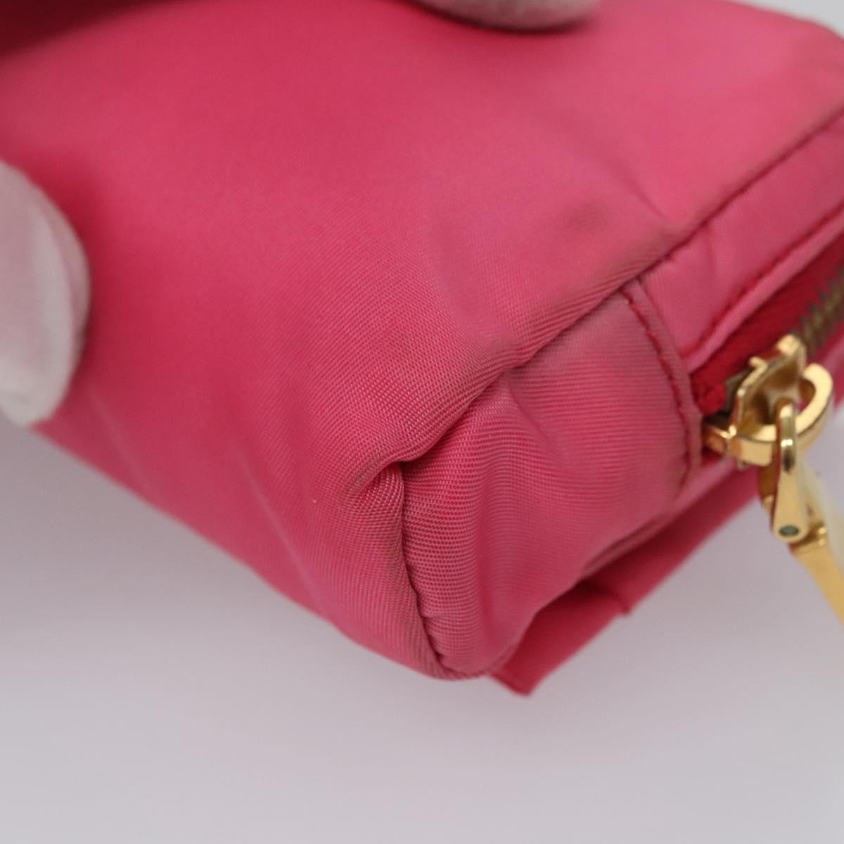 Prada Ribbon Pink Synthetic Clutch Bag (Pre-Owned)