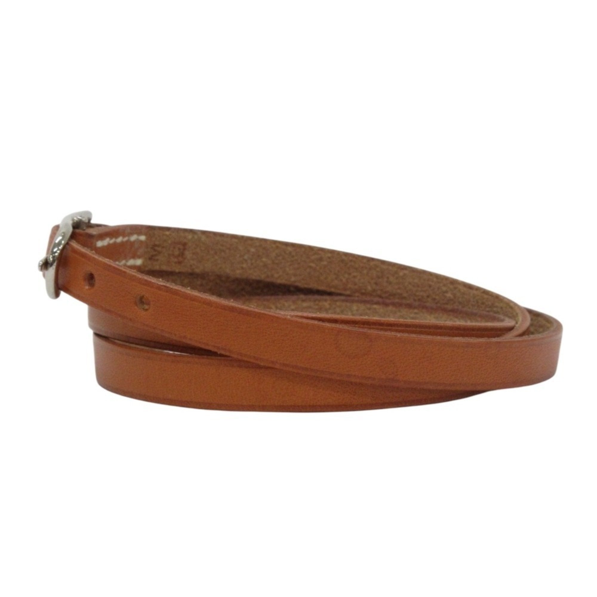 Hermès Hapi Camel Leather Bracelet (Pre-Owned)