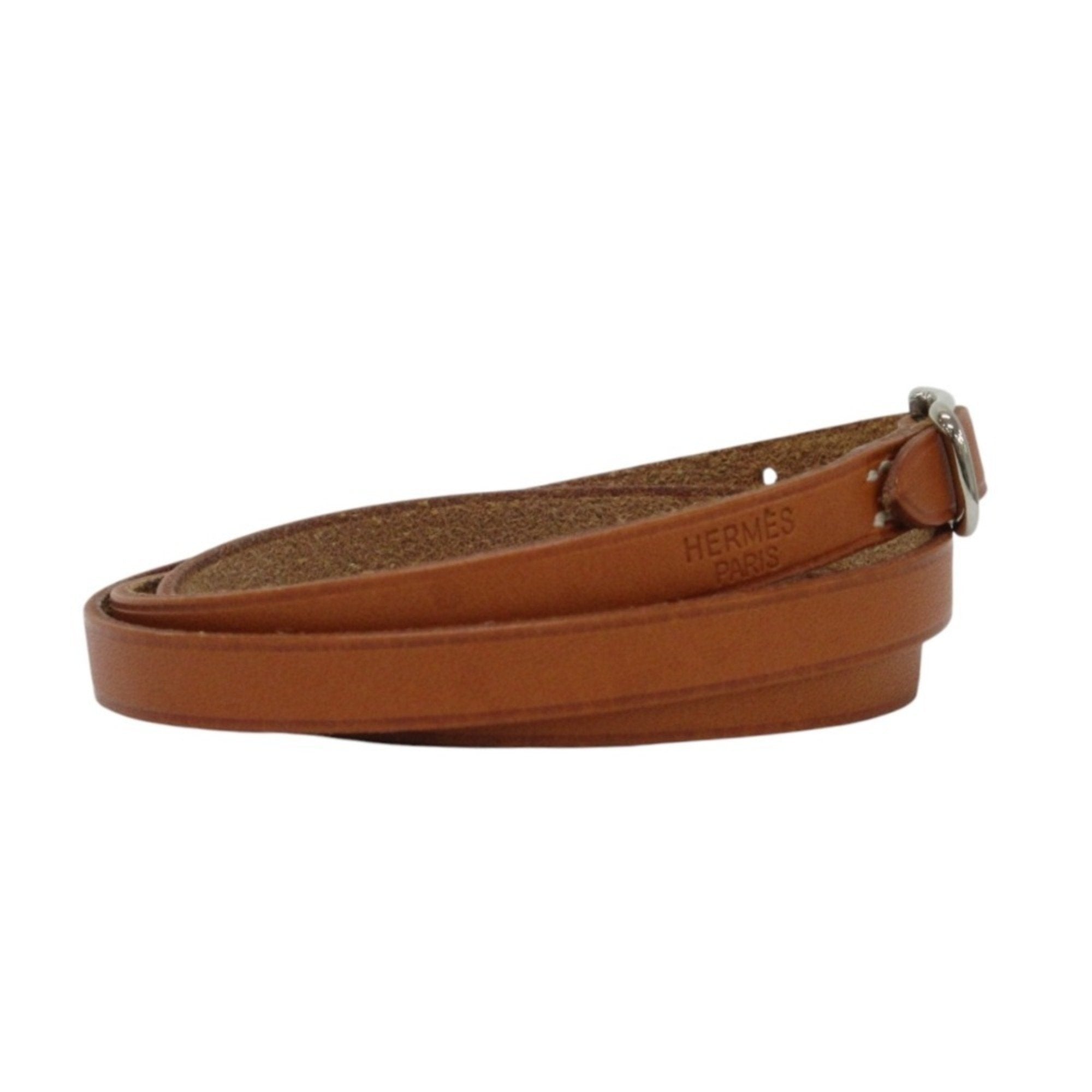Hermès Hapi Camel Leather Bracelet (Pre-Owned)