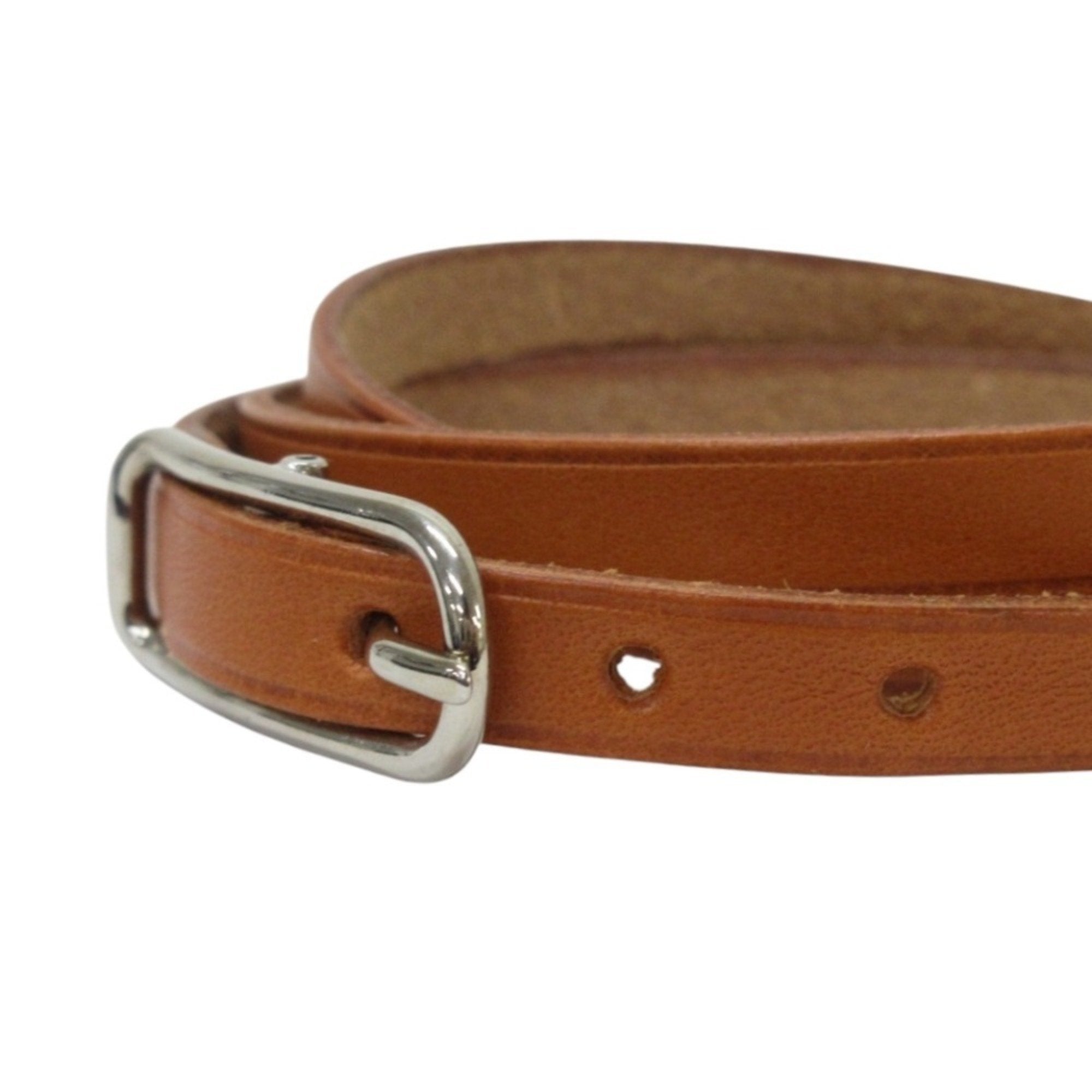 Hermès Hapi Camel Leather Bracelet (Pre-Owned)