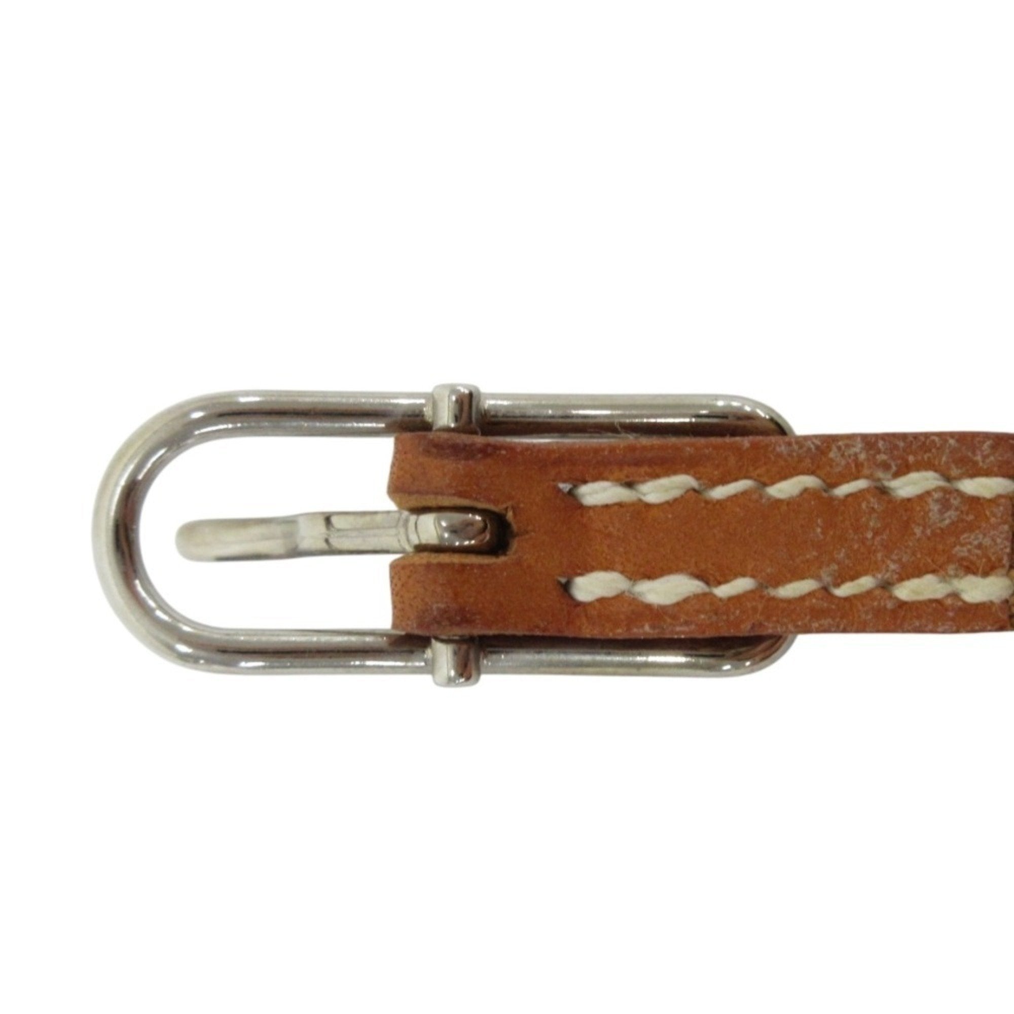 Hermès Hapi Camel Leather Bracelet (Pre-Owned)