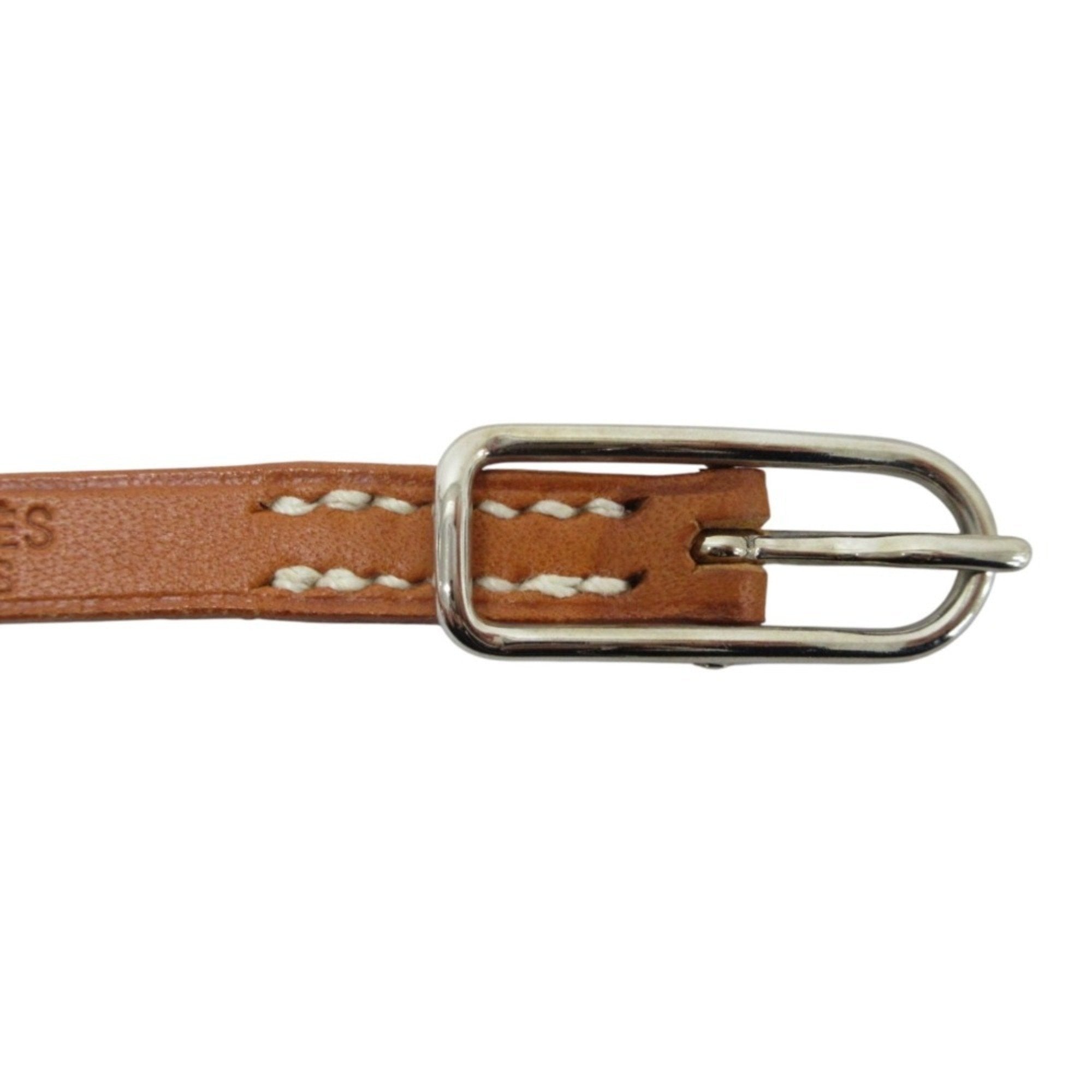 Hermès Hapi Camel Leather Bracelet (Pre-Owned)