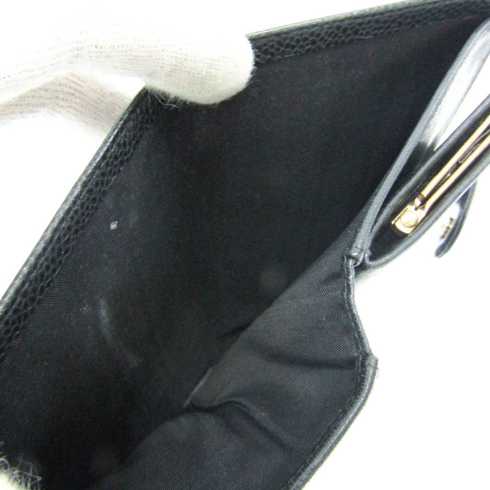 Chanel Black Leather Wallet (Pre-Owned)