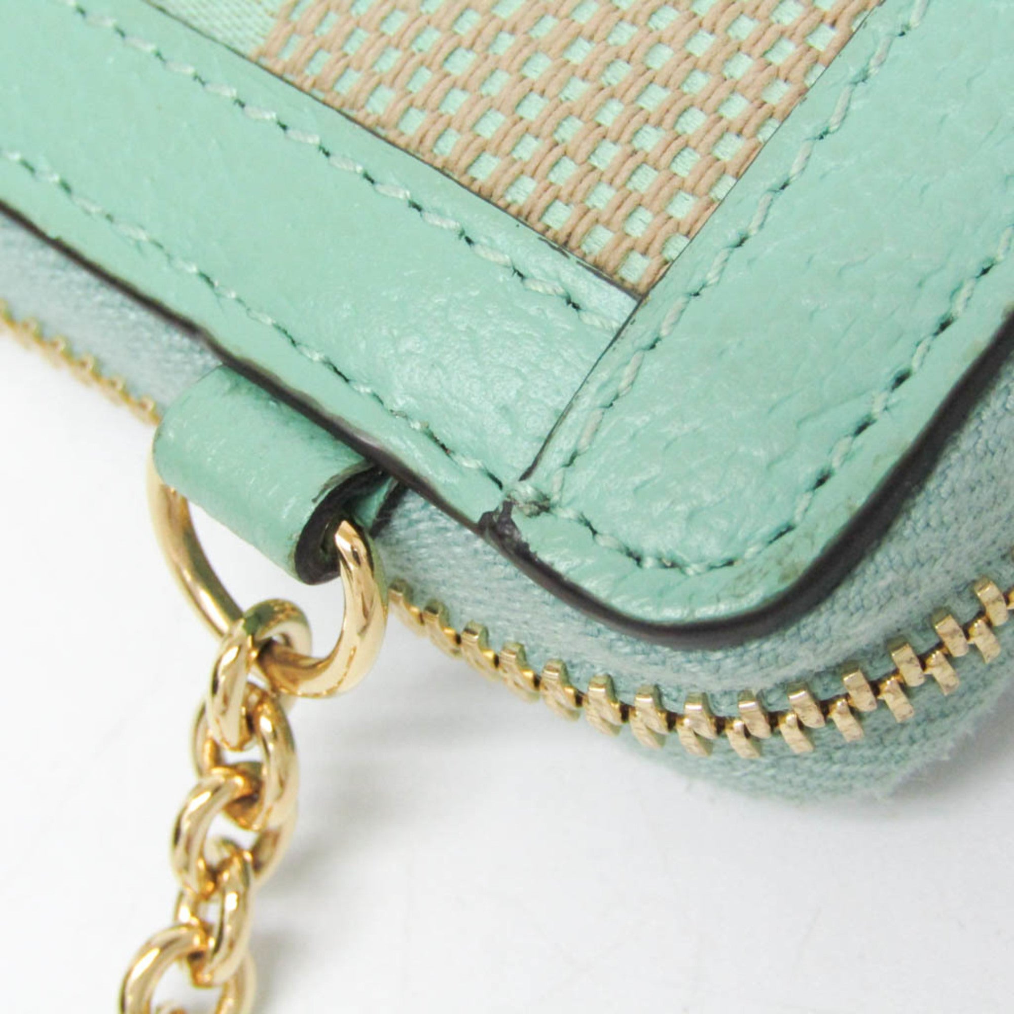 Gucci Gg Jumbo Green Canvas Wallet (Pre-Owned)