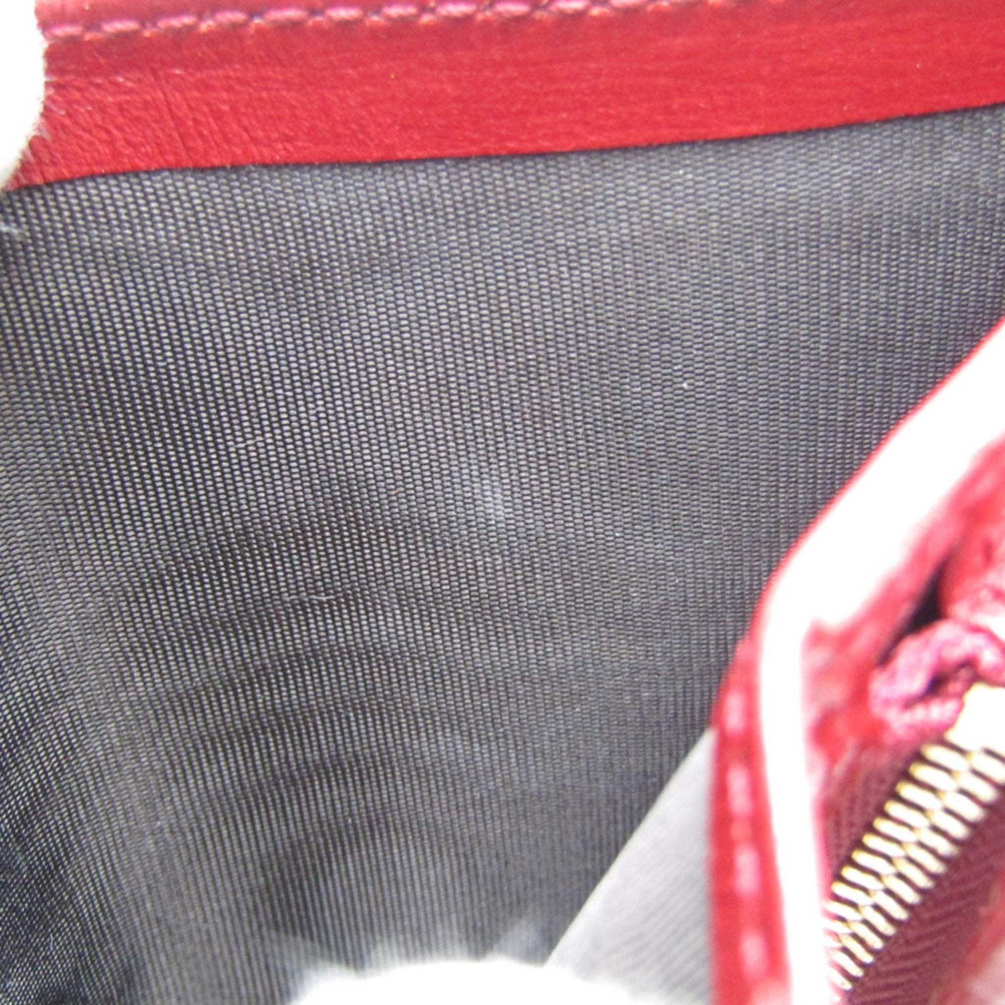 Gucci Red Leather Wallet (Pre-Owned)
