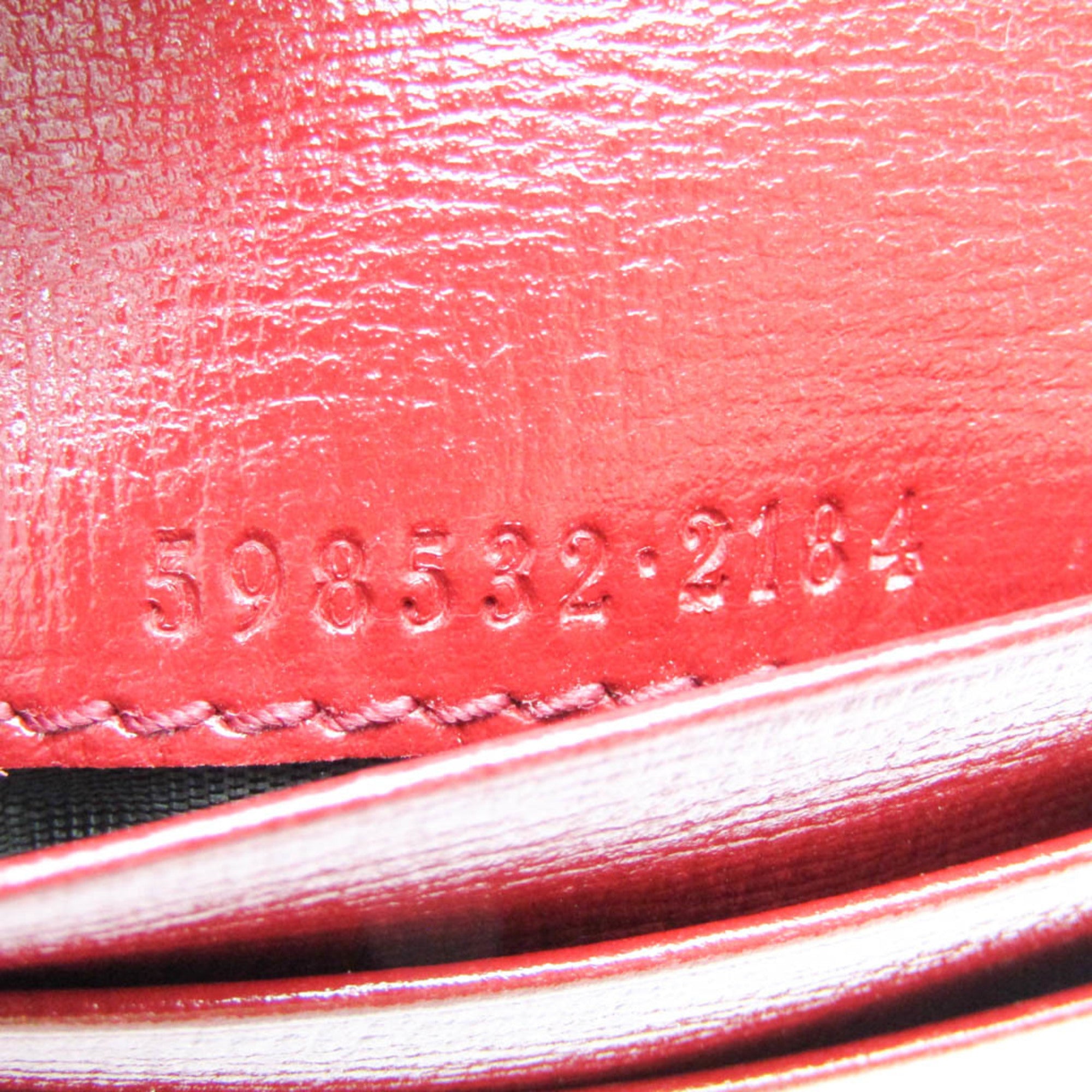 Gucci Red Leather Wallet (Pre-Owned)