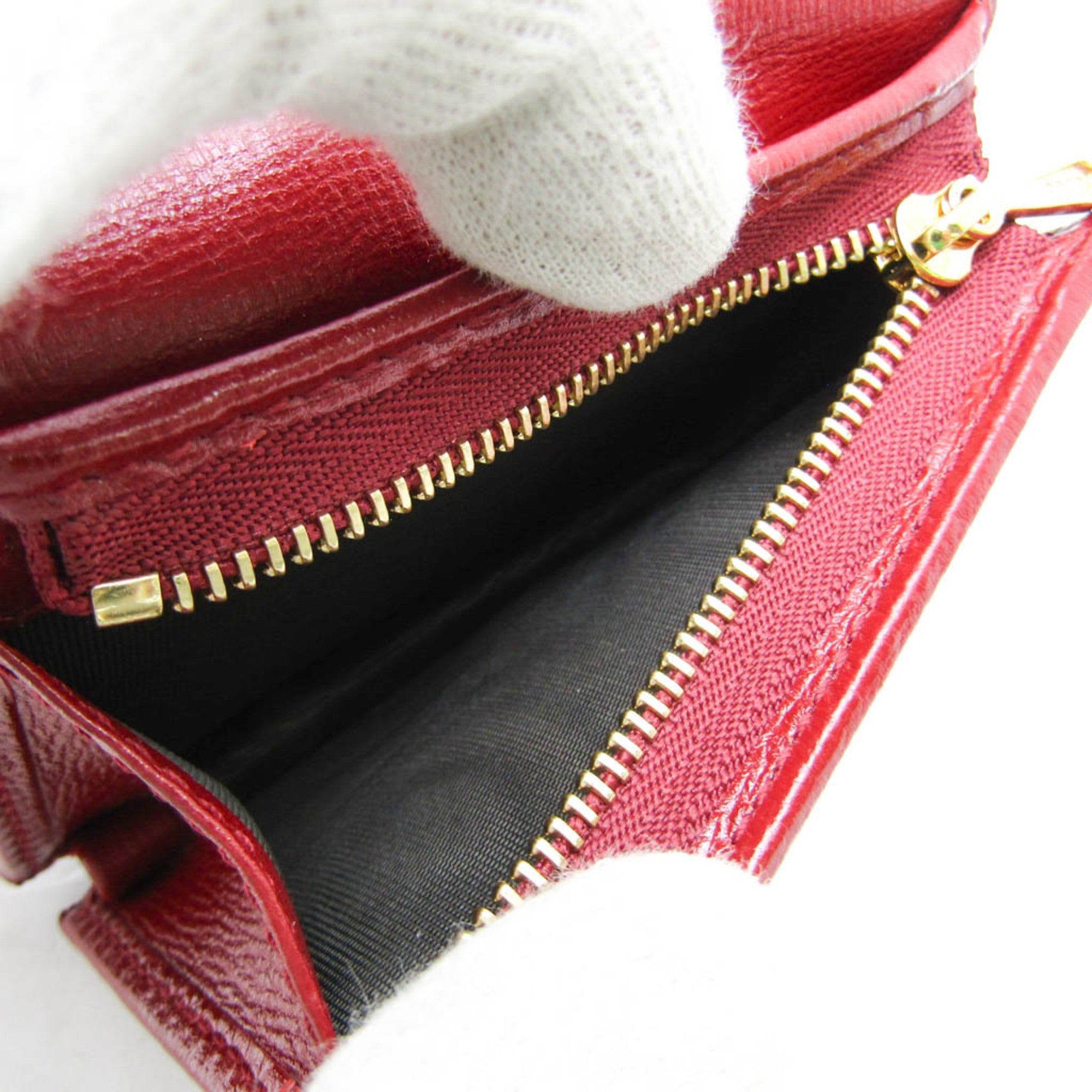 Gucci Red Leather Wallet (Pre-Owned)