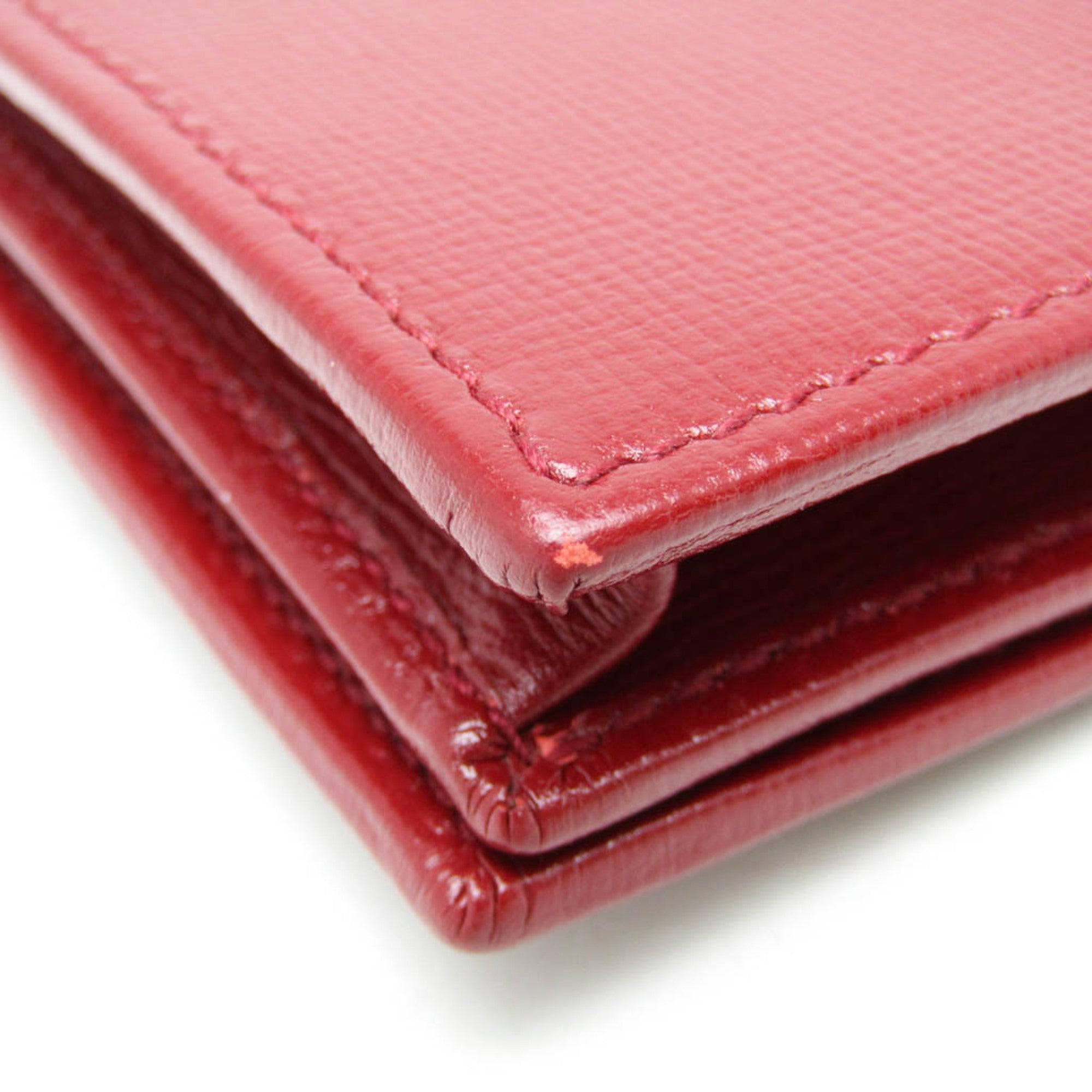 Gucci Red Leather Wallet (Pre-Owned)