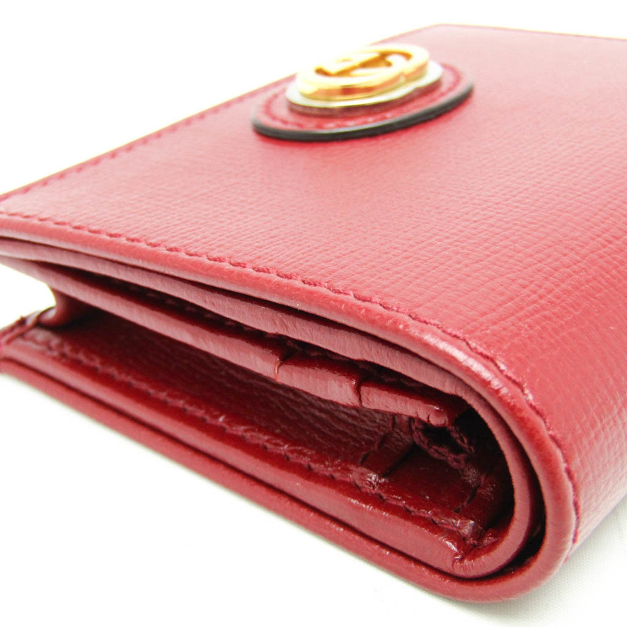 Gucci Red Leather Wallet (Pre-Owned)