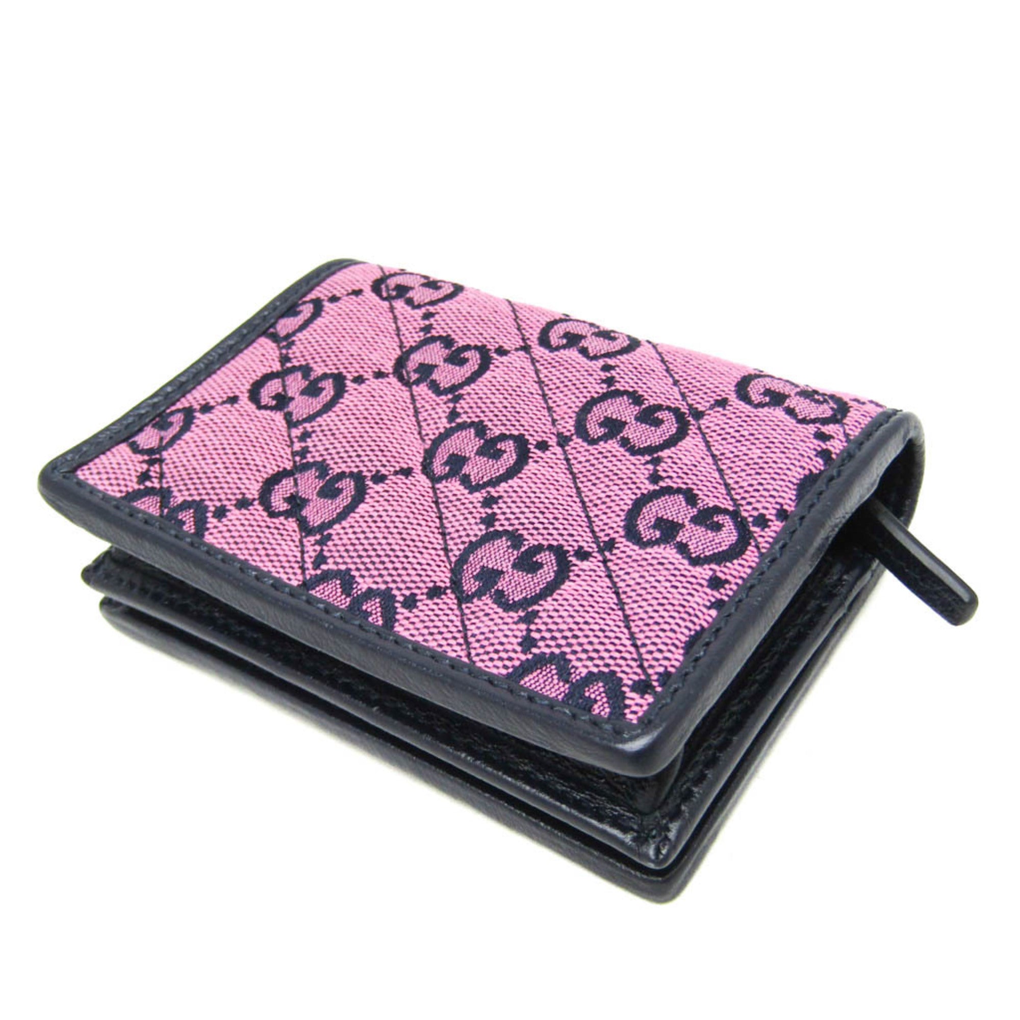 Gucci Marmont Pink Canvas Wallet (Pre-Owned)
