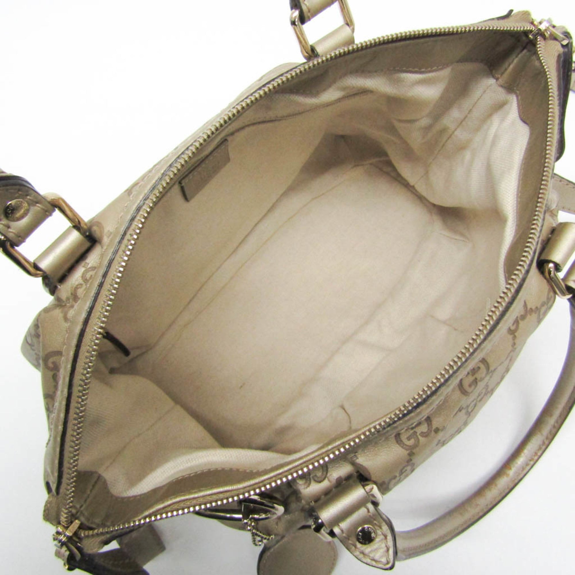 Gucci Sukey Beige Canvas Handbag (Pre-Owned)