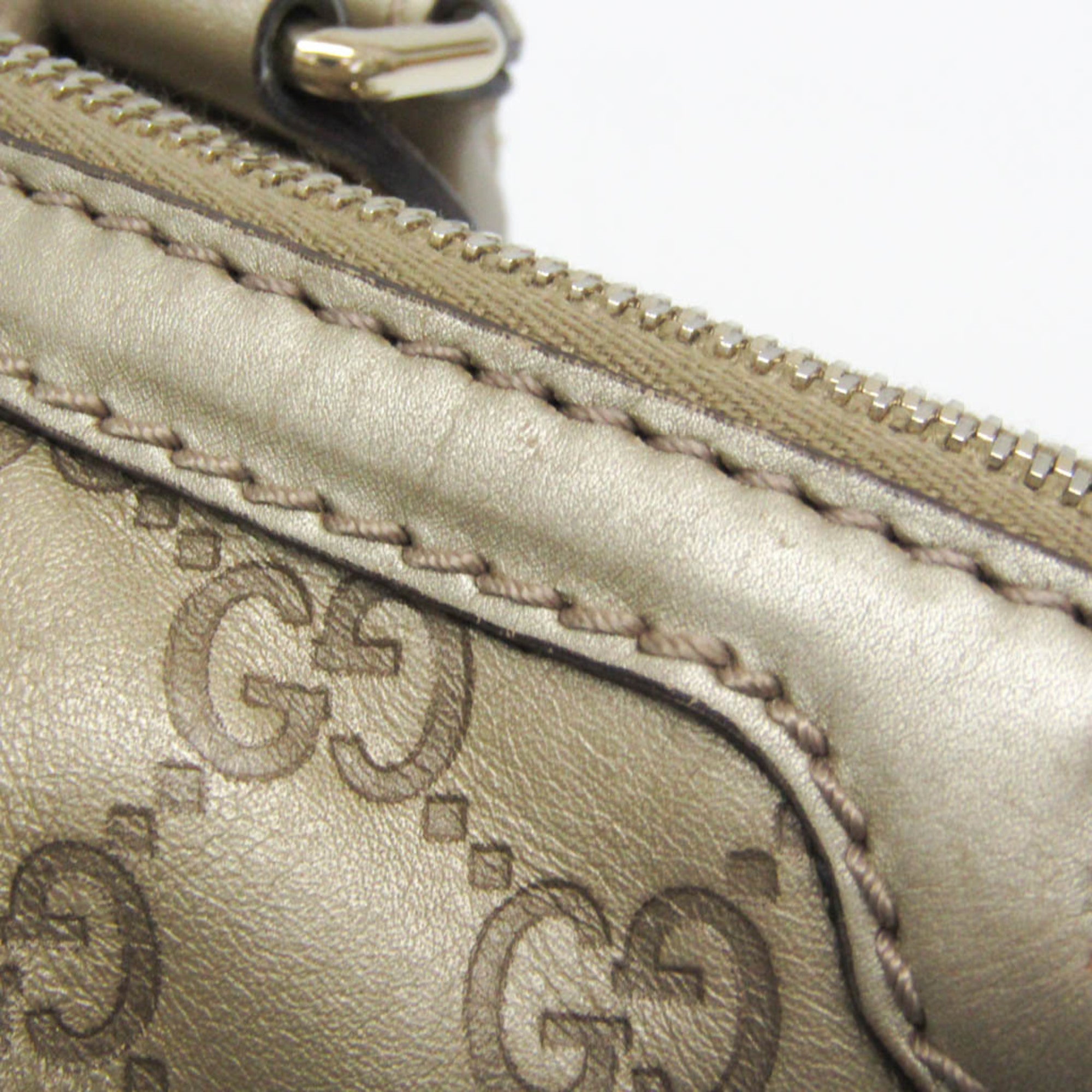 Gucci Sukey Beige Canvas Handbag (Pre-Owned)