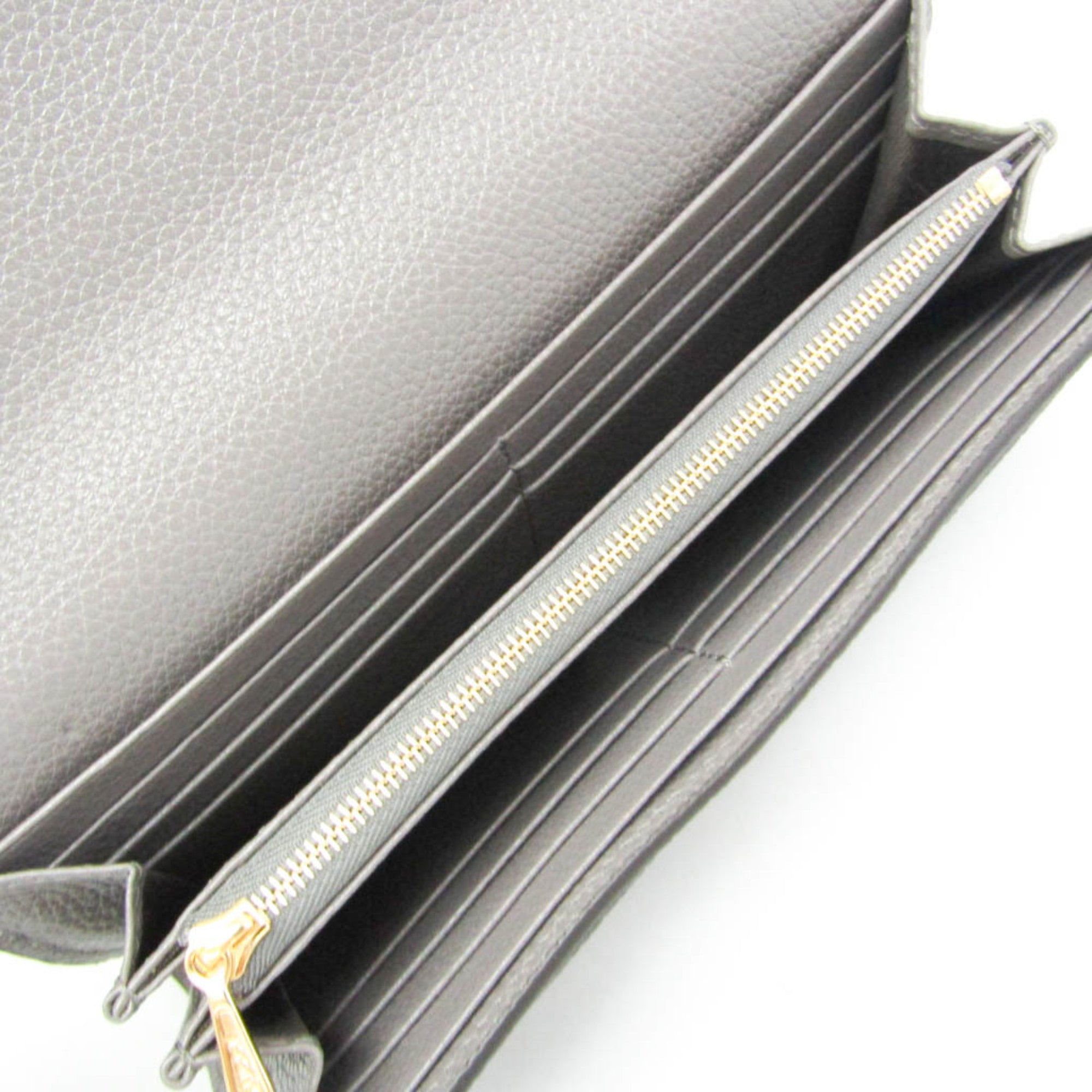 Gucci Grey Leather Wallet (Pre-Owned)