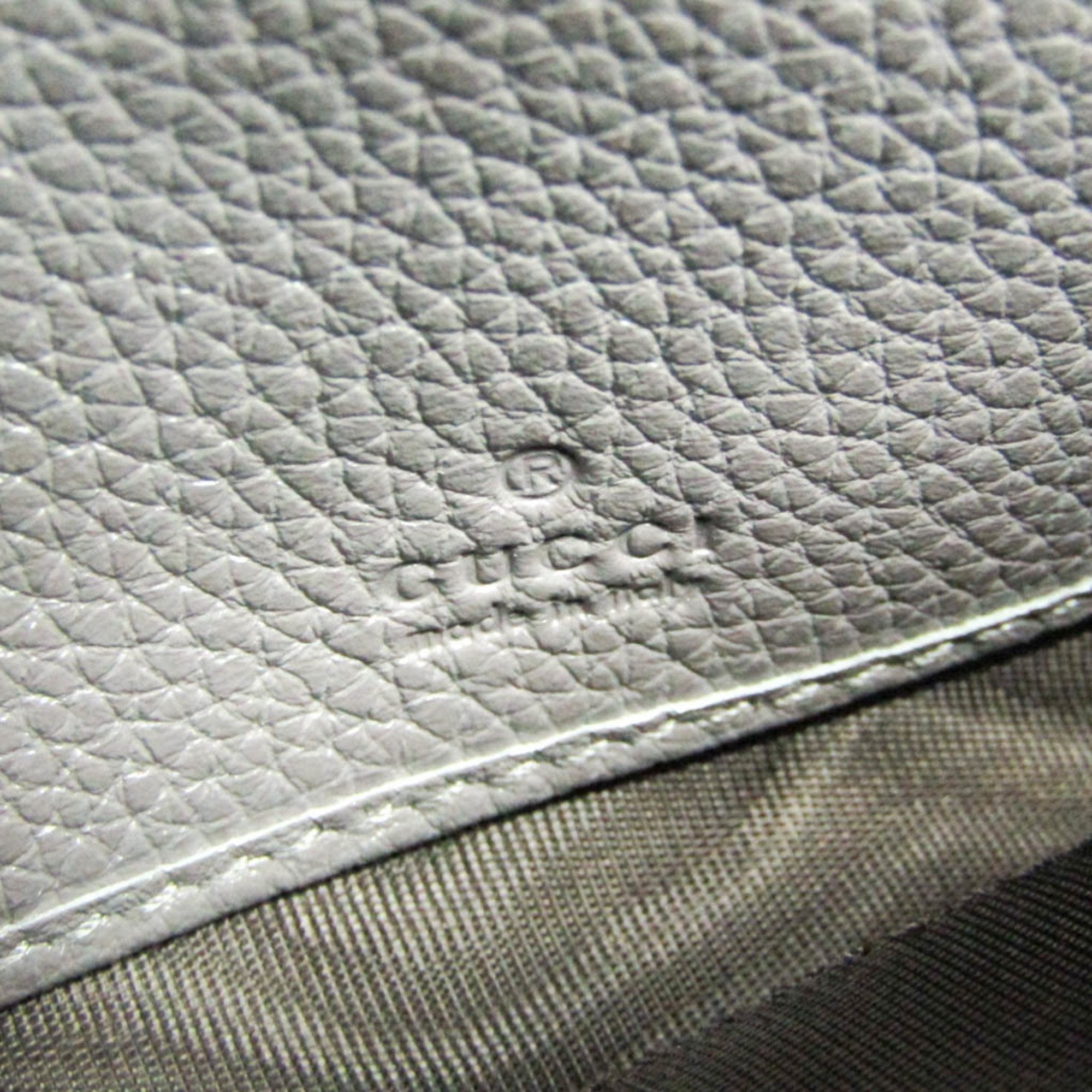 Gucci Grey Leather Wallet (Pre-Owned)