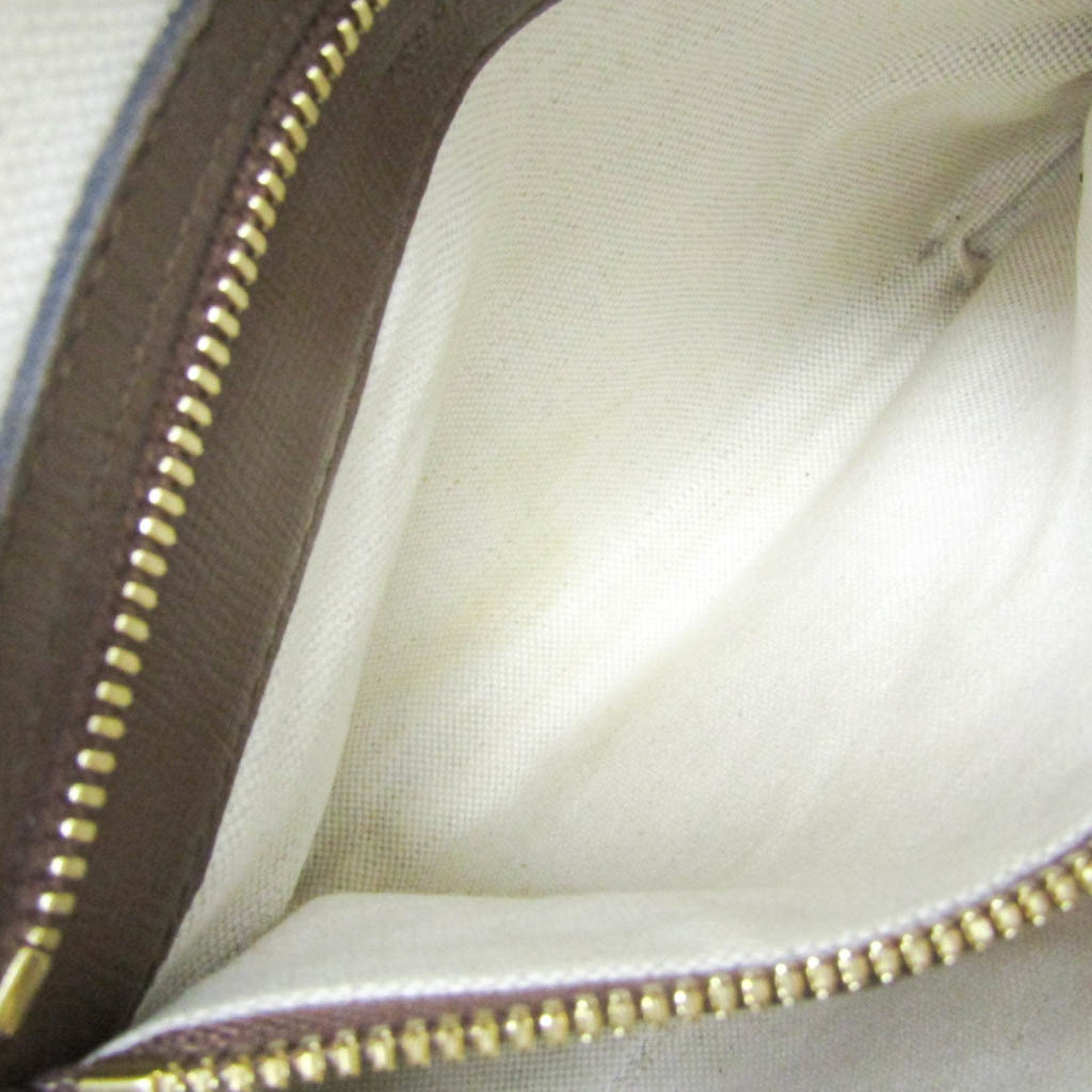Gucci Interlocking Beige Canvas Shoulder Bag (Pre-Owned)