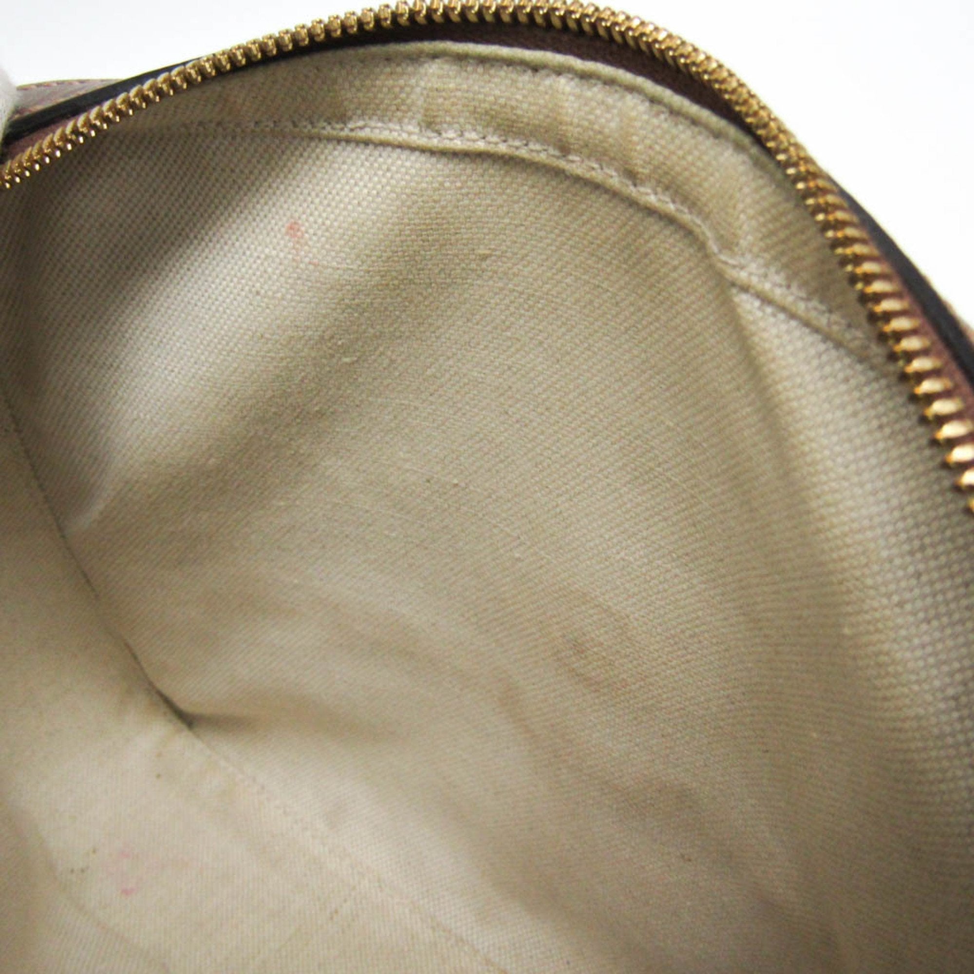 Gucci Interlocking Beige Canvas Shoulder Bag (Pre-Owned)