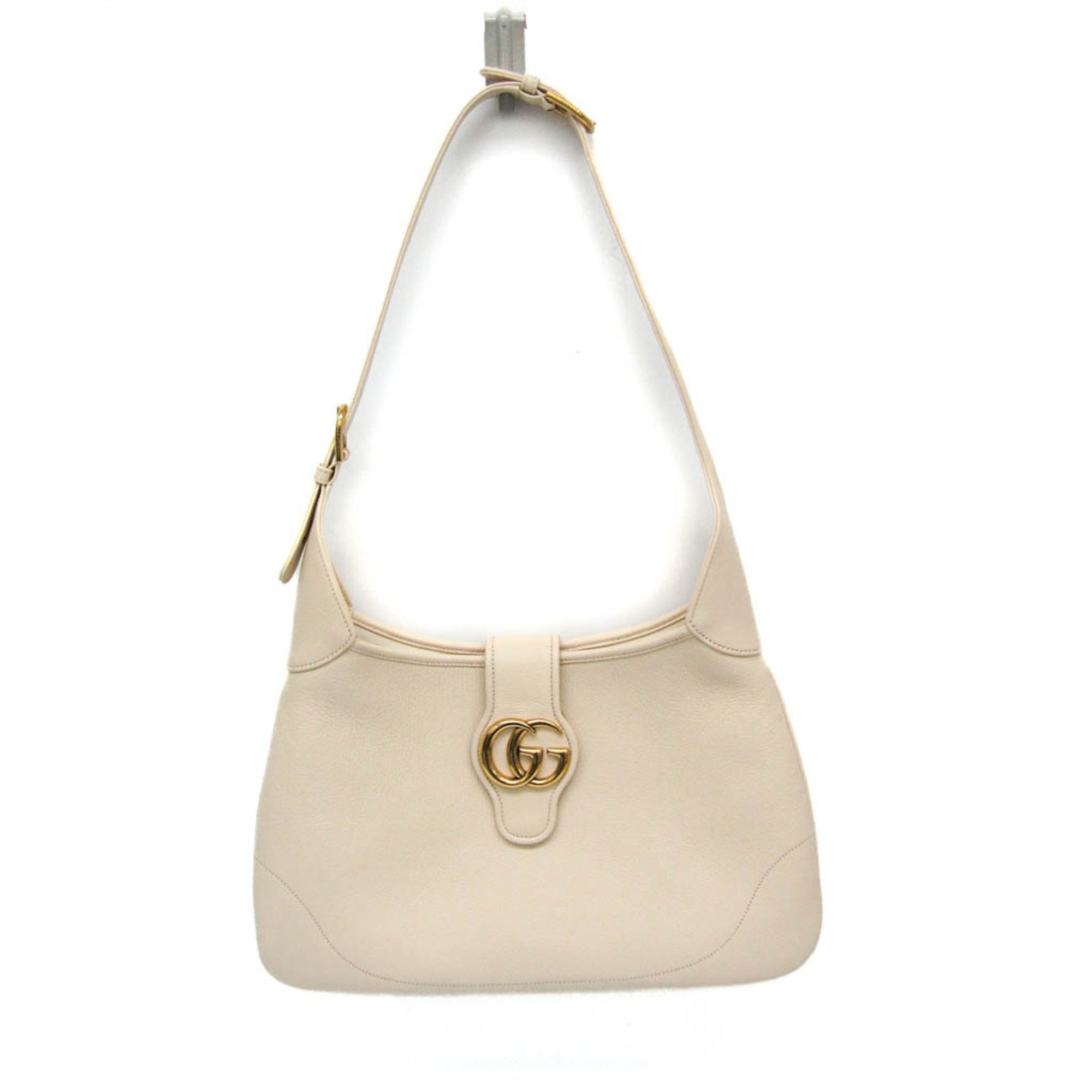 Gucci Aphrodite Beige Leather Shoulder Bag (Pre-Owned)