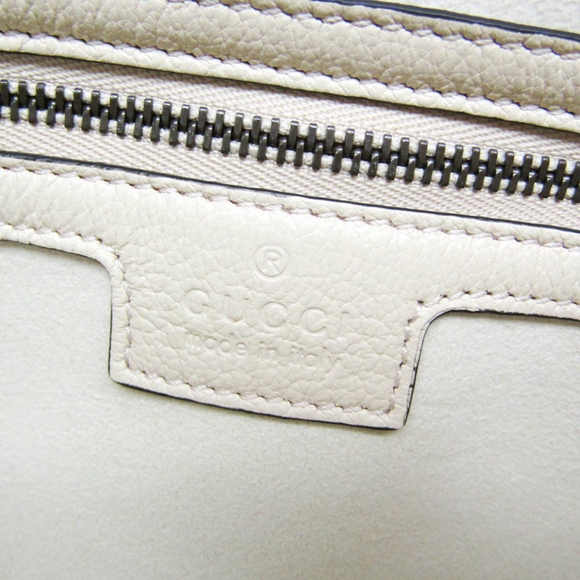 Gucci Aphrodite Beige Leather Shoulder Bag (Pre-Owned)