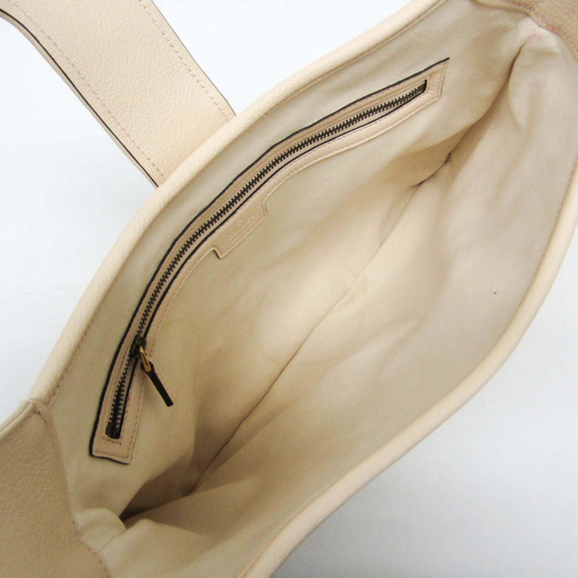 Gucci Aphrodite Beige Leather Shoulder Bag (Pre-Owned)